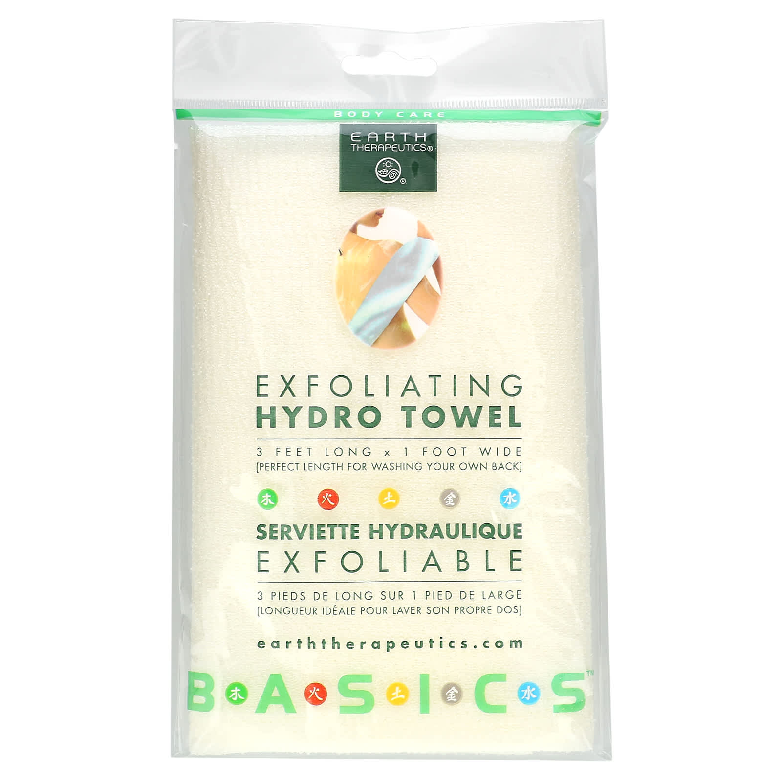 Earth Therapeutics, Exfoliating Hydro Towel, 1 UPC 073377091155 | Hilife Vitamins