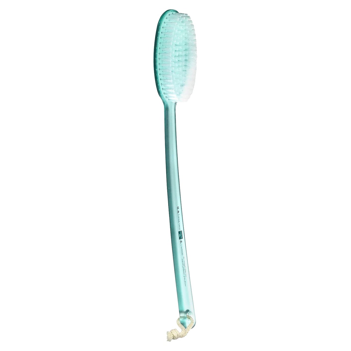 Earth Therapeutics, Feng Shui Back Brush w/Ergo Grip - wood/frosted green, 1 UPC 073377694417 | Hilife Vitamins