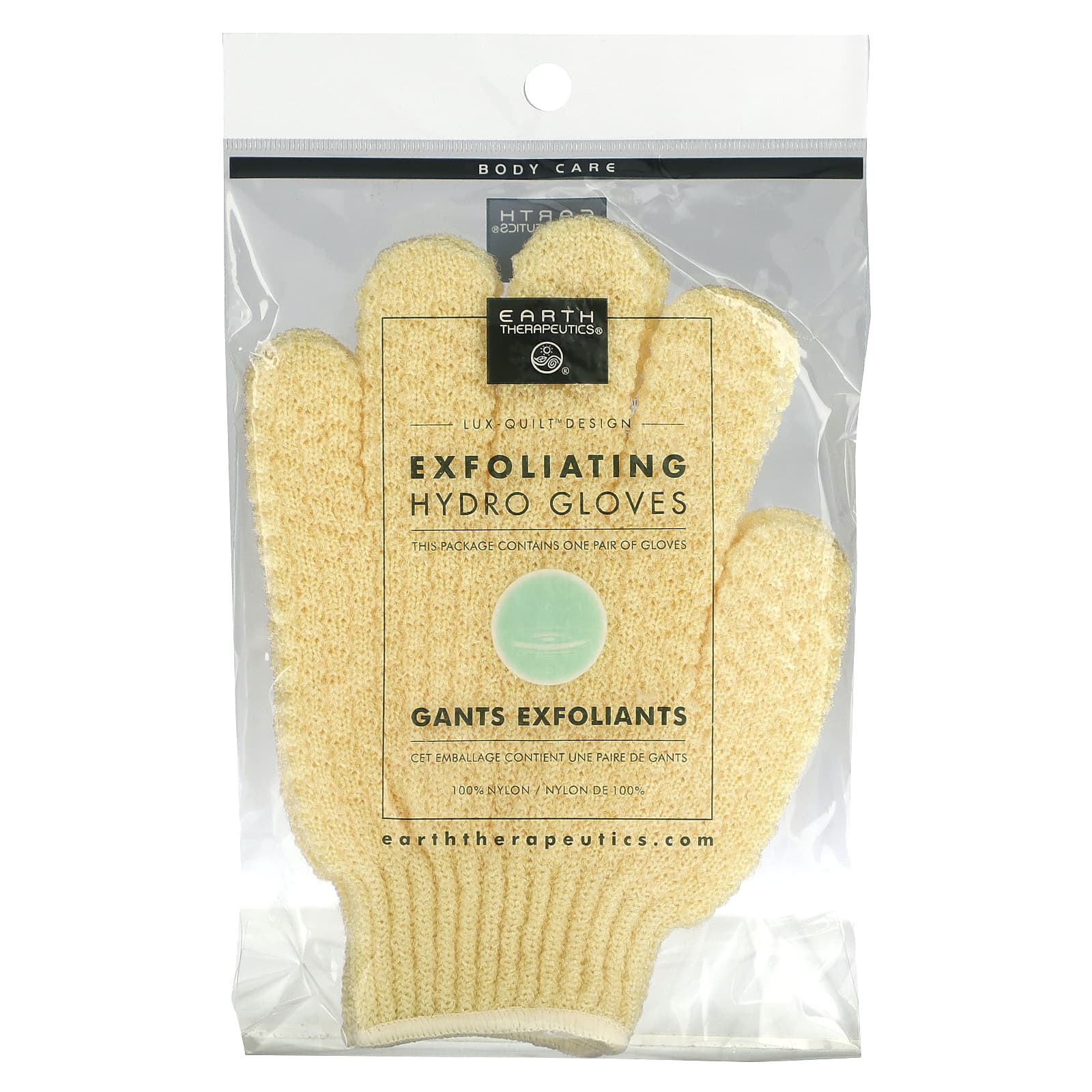 Earth Therapeutics, Exfoliating Hydro Gloves-Natural, 1 UPC 073377911729 | Hilife Vitamins