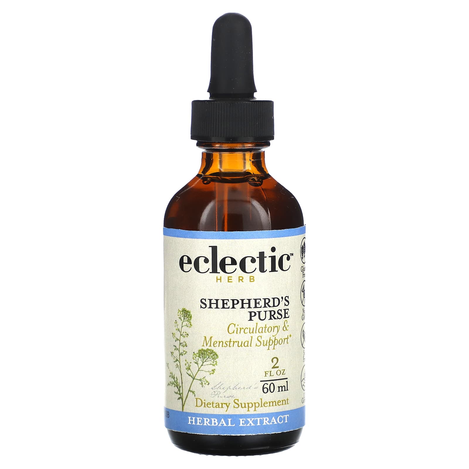 Eclectic Herb, Shepherd's Purse O 2oz, 2 OZ UPC 023363102273 | HiLife Vitamins