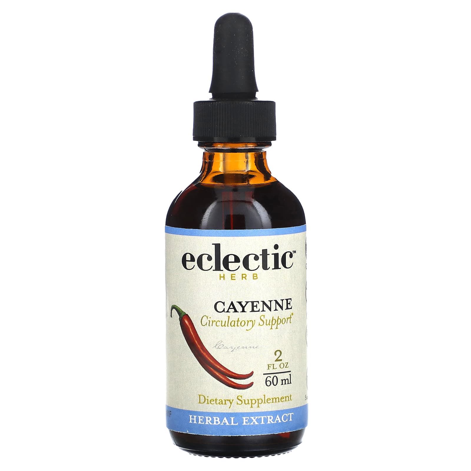 Eclectic Herb, Cayenne O 2oz, 2 OZ UPC 023363102280 | HiLife Vitamins