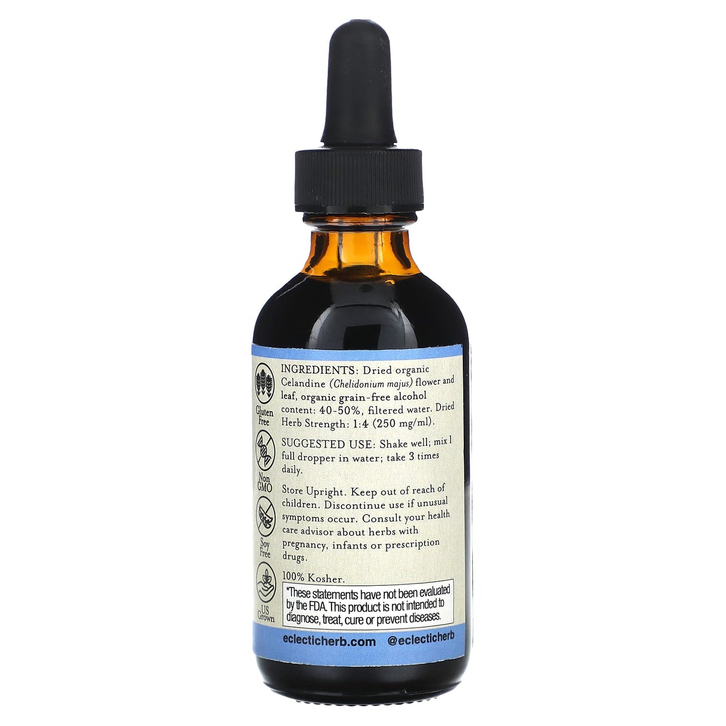 Eclectic Herb, Celandine O 2oz, 2 OZ UPC 023363102341 | HiLife Vitamins