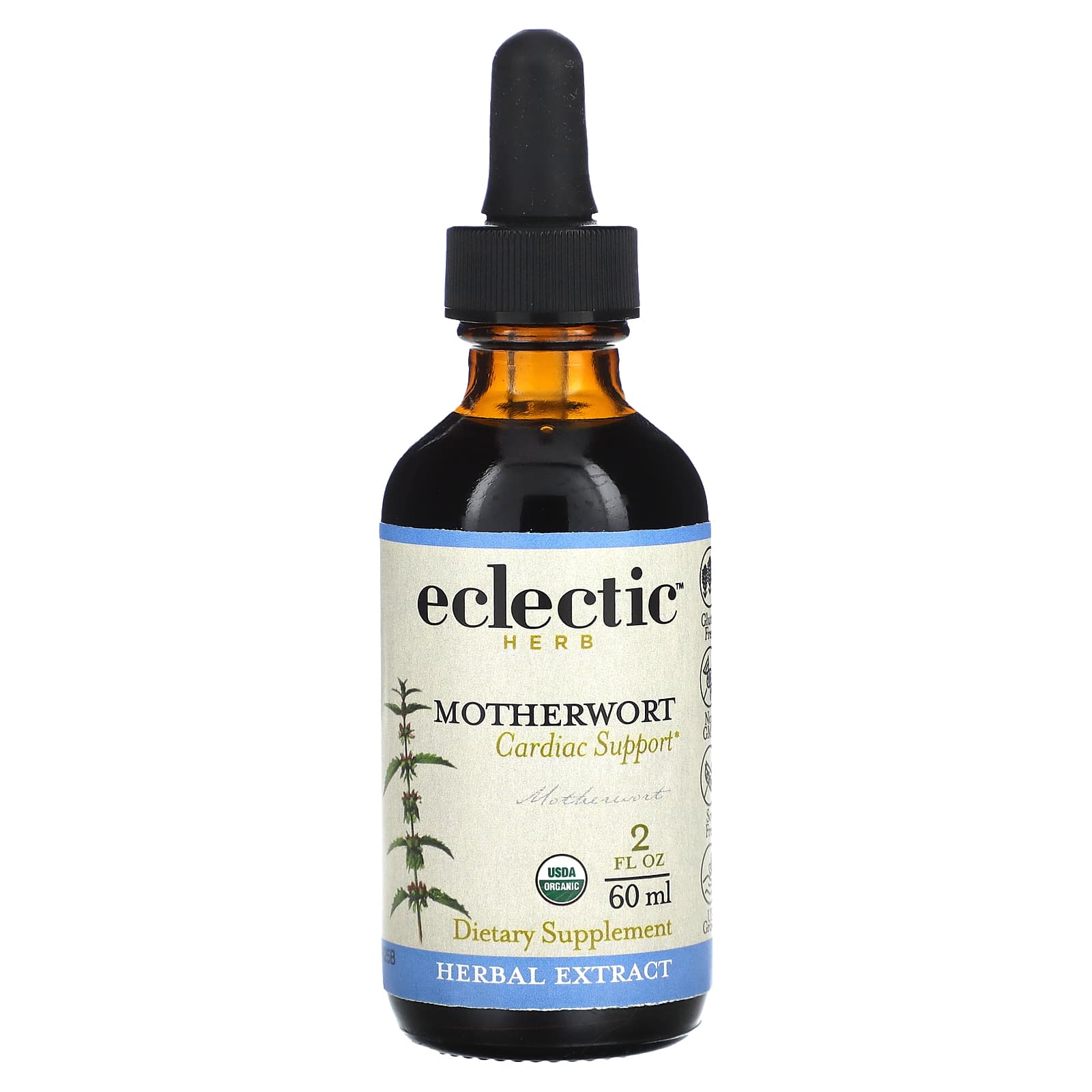 Eclectic Herb, Motherwort Extract, 2 fl oz (60 ml) UPC 023363102747 | HiLife Vitamins