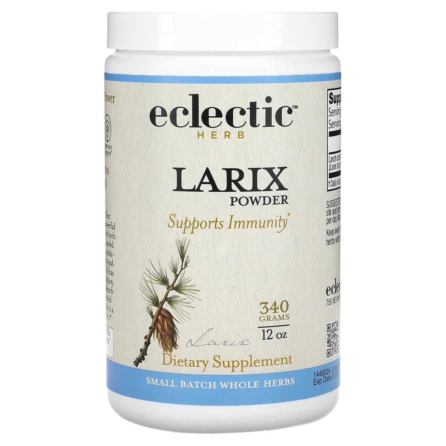Eclectic Herb, LARIX 12oz, 340.19 GRAM UPC 023363144624 | HiLife Vitamins