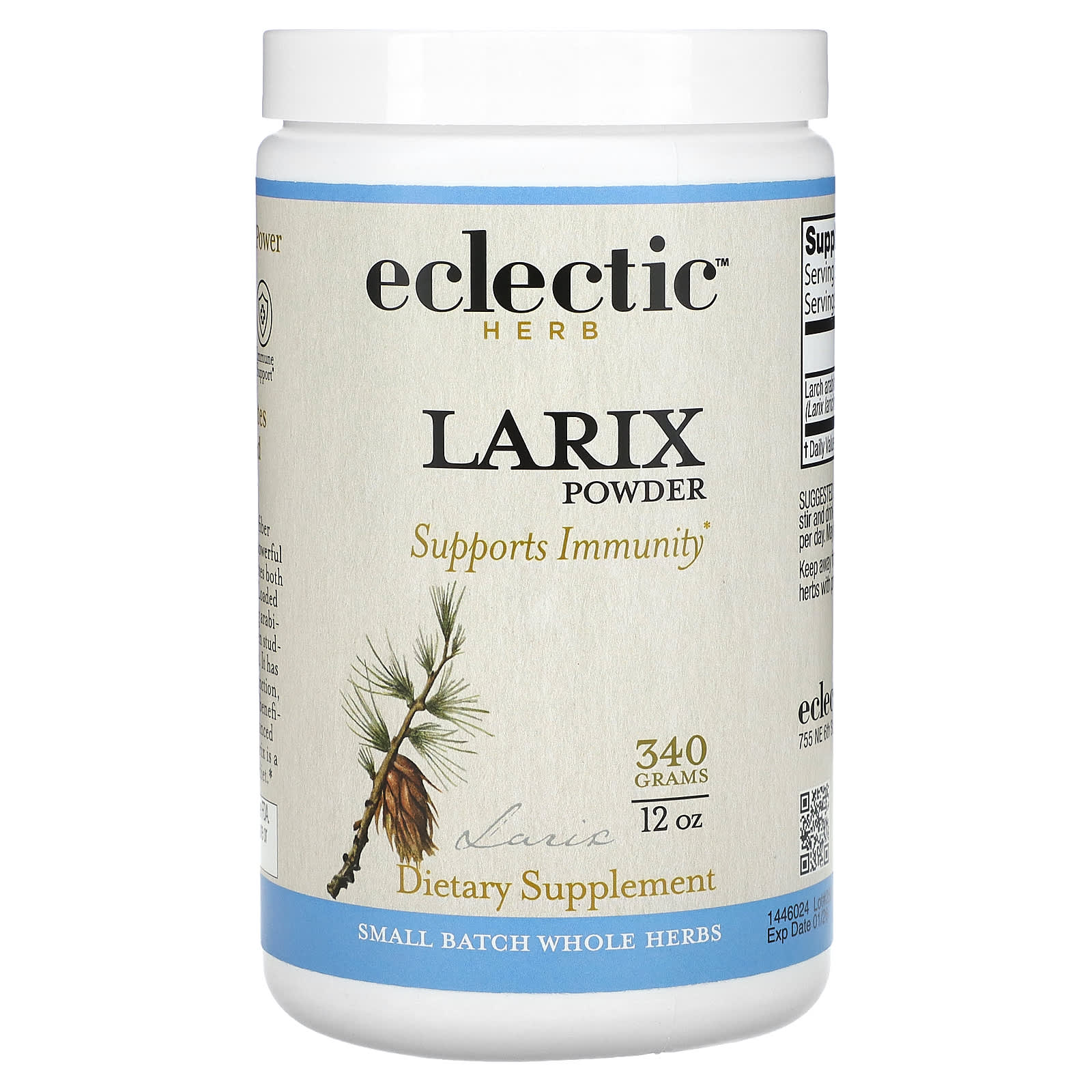 Eclectic Herb, LARIX 12oz, 340.19 GRAM UPC 023363144624 | HiLife Vitamins