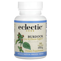Eclectic Herb, Burdock COG FD V-90, 90 CAPS UPC 023363309016 | HiLife Vitamins