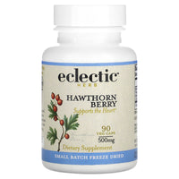 Eclectic Herb, Hawthorn Berry, 500 mg, 90 Veg Caps UPC 023363309092 | HiLife Vitamins