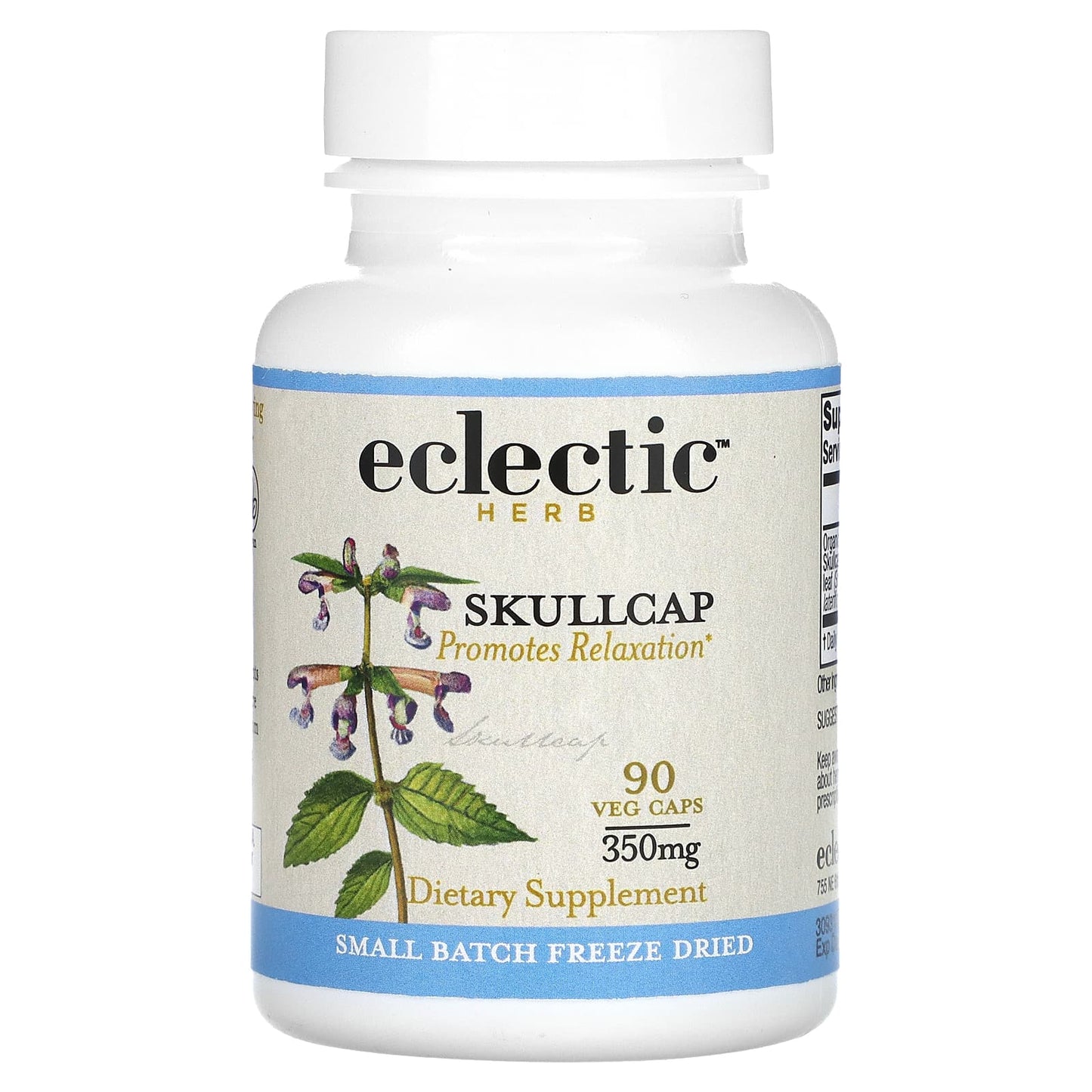 Eclectic Herb, Skullcap COG FD V-90, 90 CAPS UPC 023363309313 | HiLife Vitamins