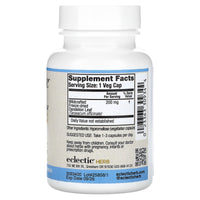 Eclectic Herb, Dandelion Leaf, 200 mg, 90 Veg Caps UPC 023363309344 | HiLife Vitamins