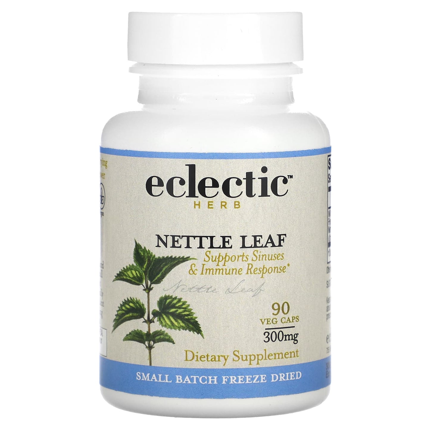 Eclectic Herb, Nettles Leaf, 90 Veg Caps UPC 023363309375 | HiLife Vitamins
