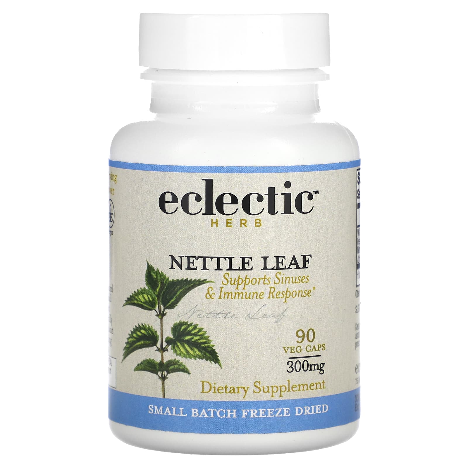 Eclectic Herb, Nettles Leaf, 90 Veg Caps UPC 023363309375 | HiLife Vitamins