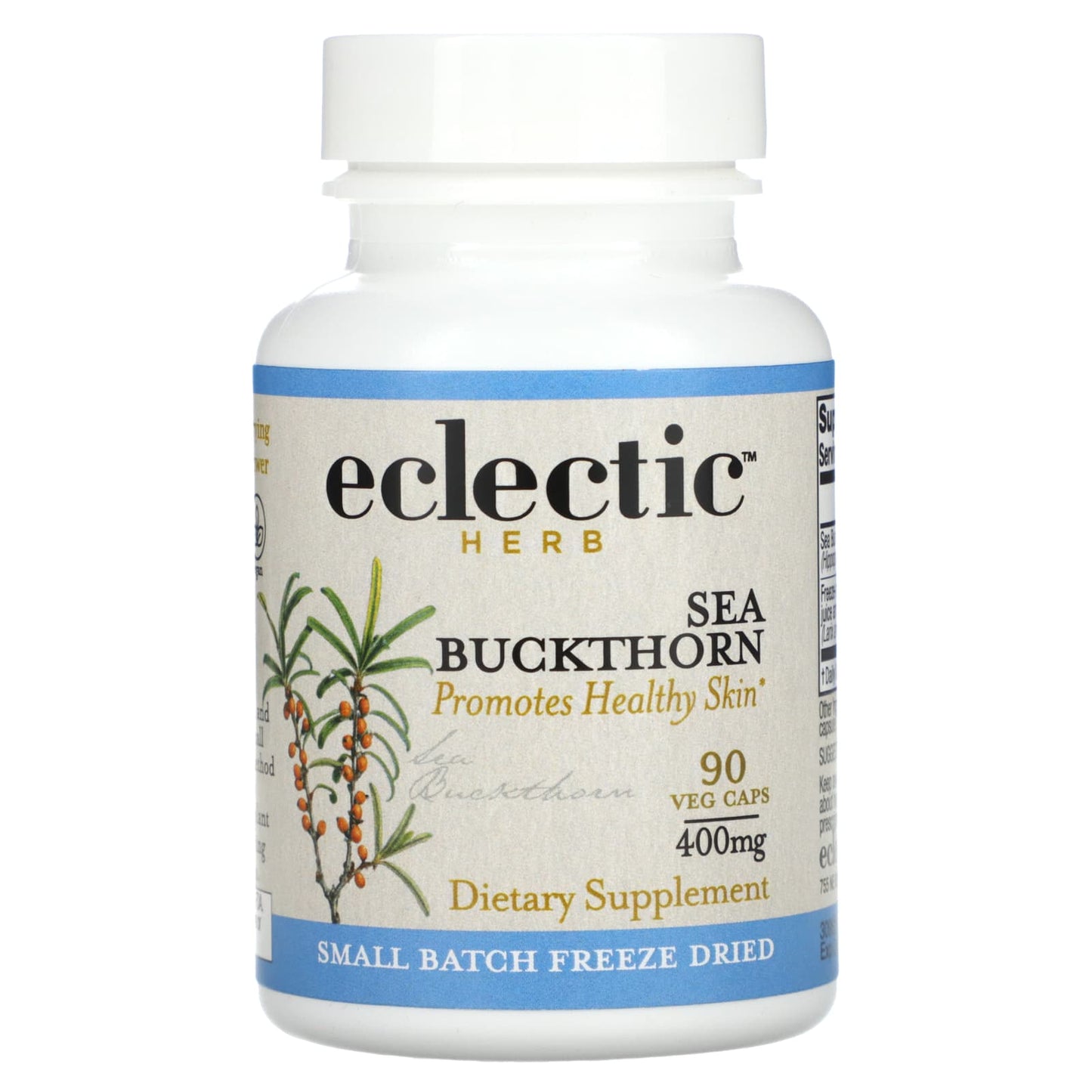 Eclectic Herb, Sea Buckthorn FD V-90, 90 CAPS UPC 023363309627 | HiLife Vitamins