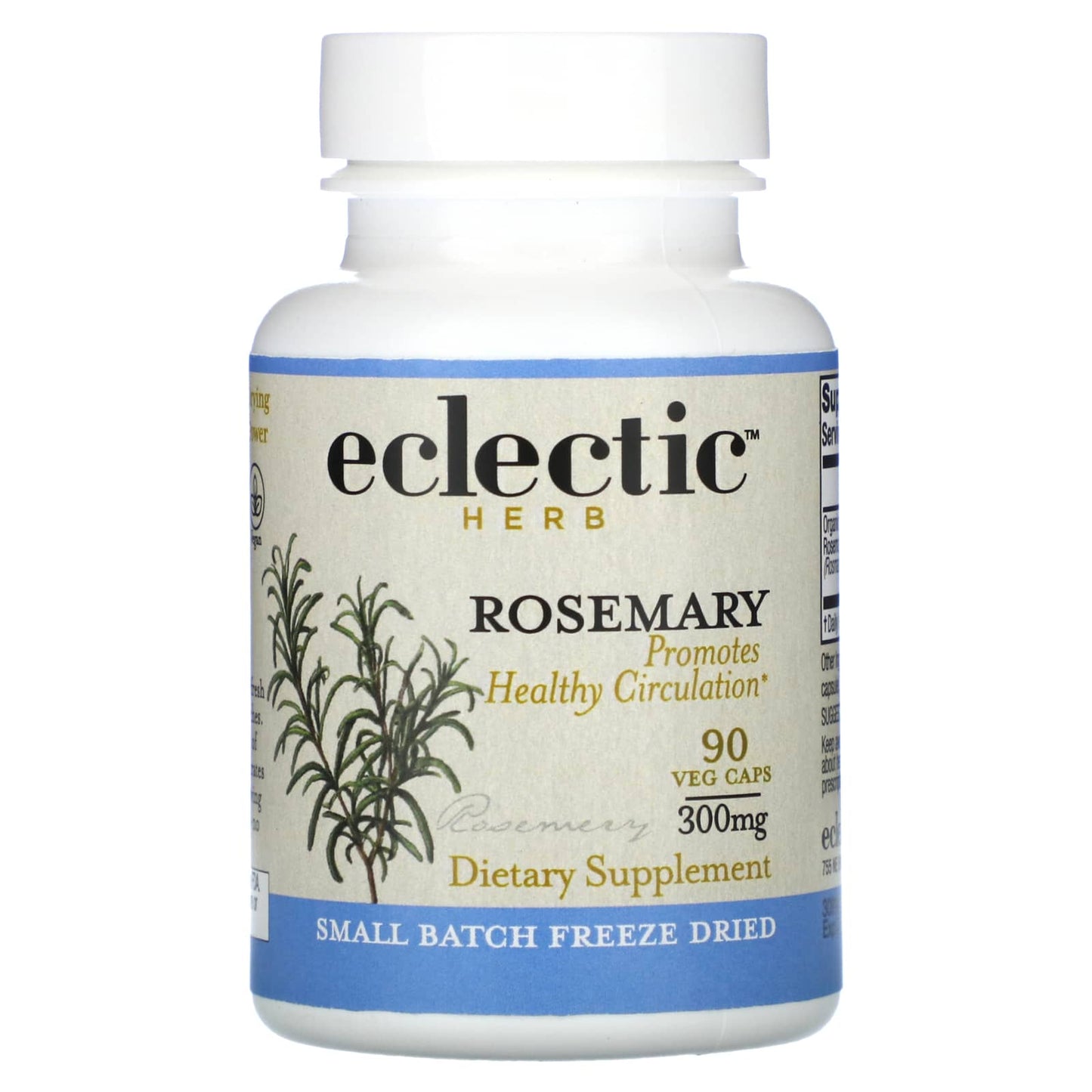Eclectic Herb, Rosemary COG FD V-90, 90 CAPS UPC 023363309993 | HiLife Vitamins