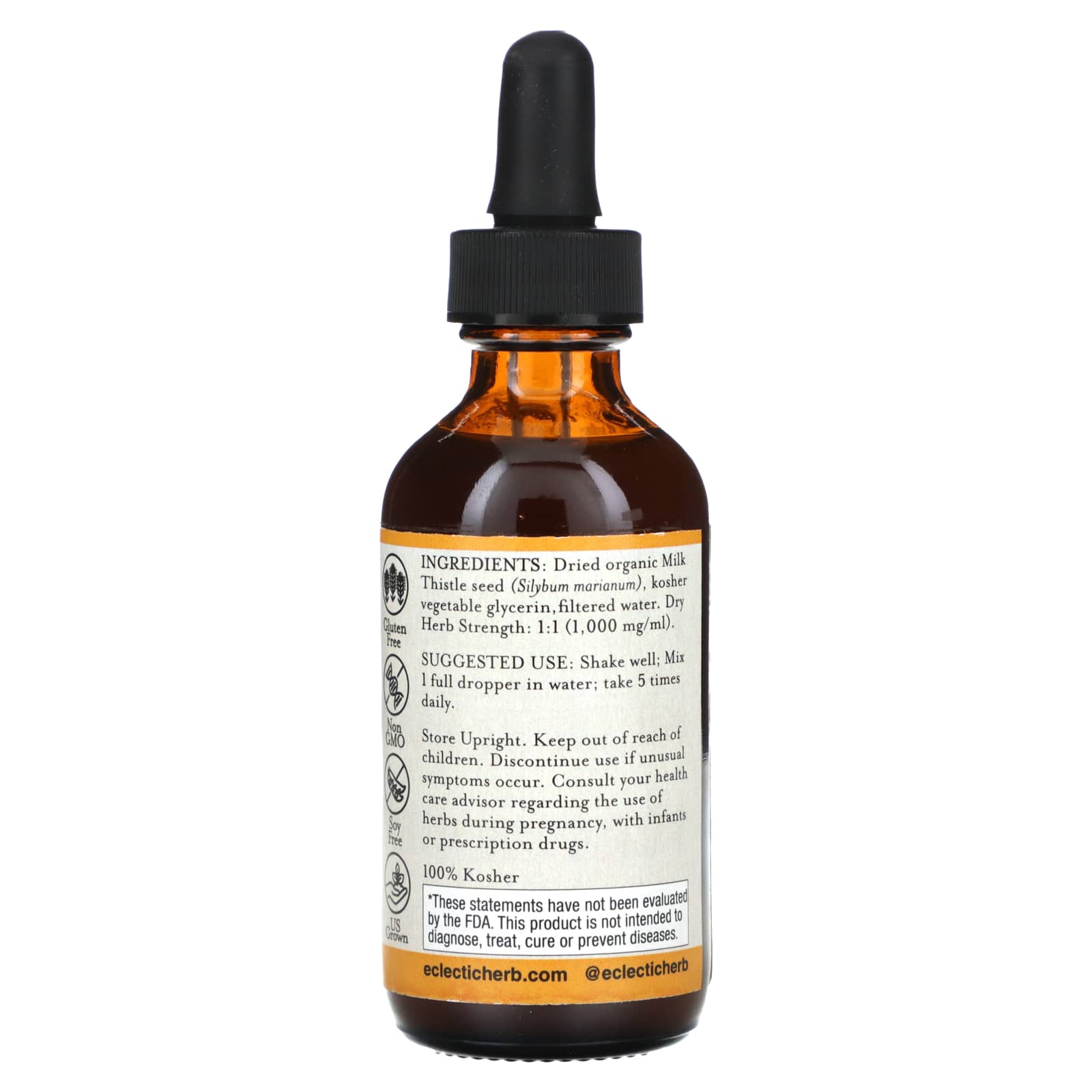 Eclectic Herb, Milk Thistle G 2oz, 2 OZ UPC 023363322626 | HiLife Vitamins