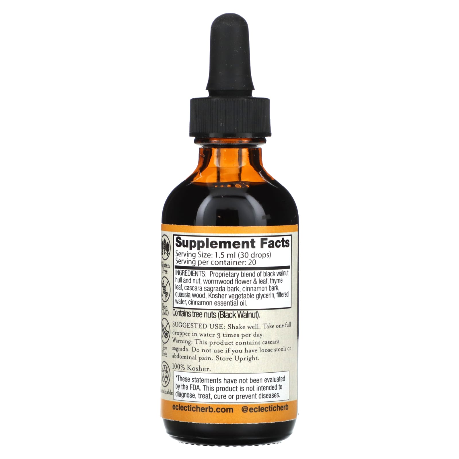 Eclectic Herb, ParaFight G 2oz, 2 OZ UPC 023363322749 | HiLife Vitamins