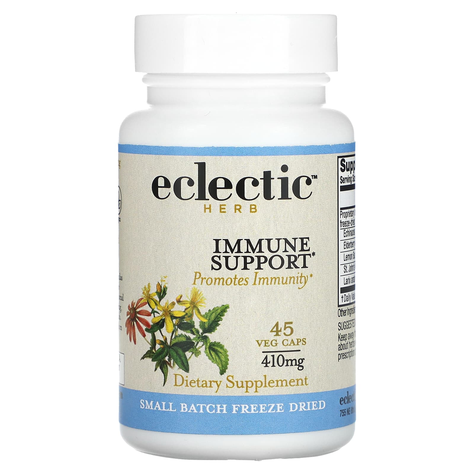 Eclectic Herb, IMMUNE SUPPORT FDC V-45, 45 CAPS UPC 023363324026 | HiLife Vitamins