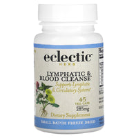 Eclectic Herb, Lymph & Blood Cleanse FDC V-45, 45 CAPS UPC 023363324187 | HiLife Vitamins