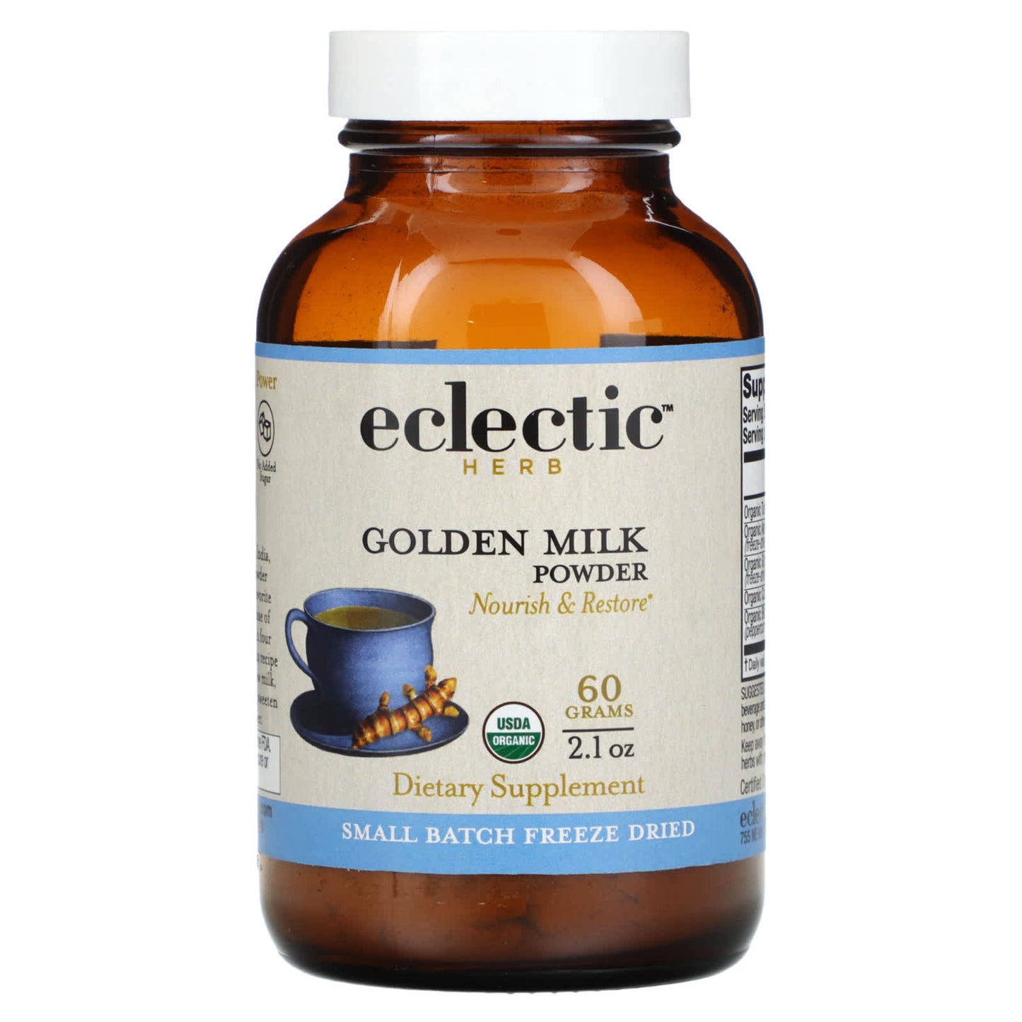 Eclectic Herb, Golden Milk COG FDP 60gram, 60 GRAM UPC 023363376476 | HiLife Vitamins