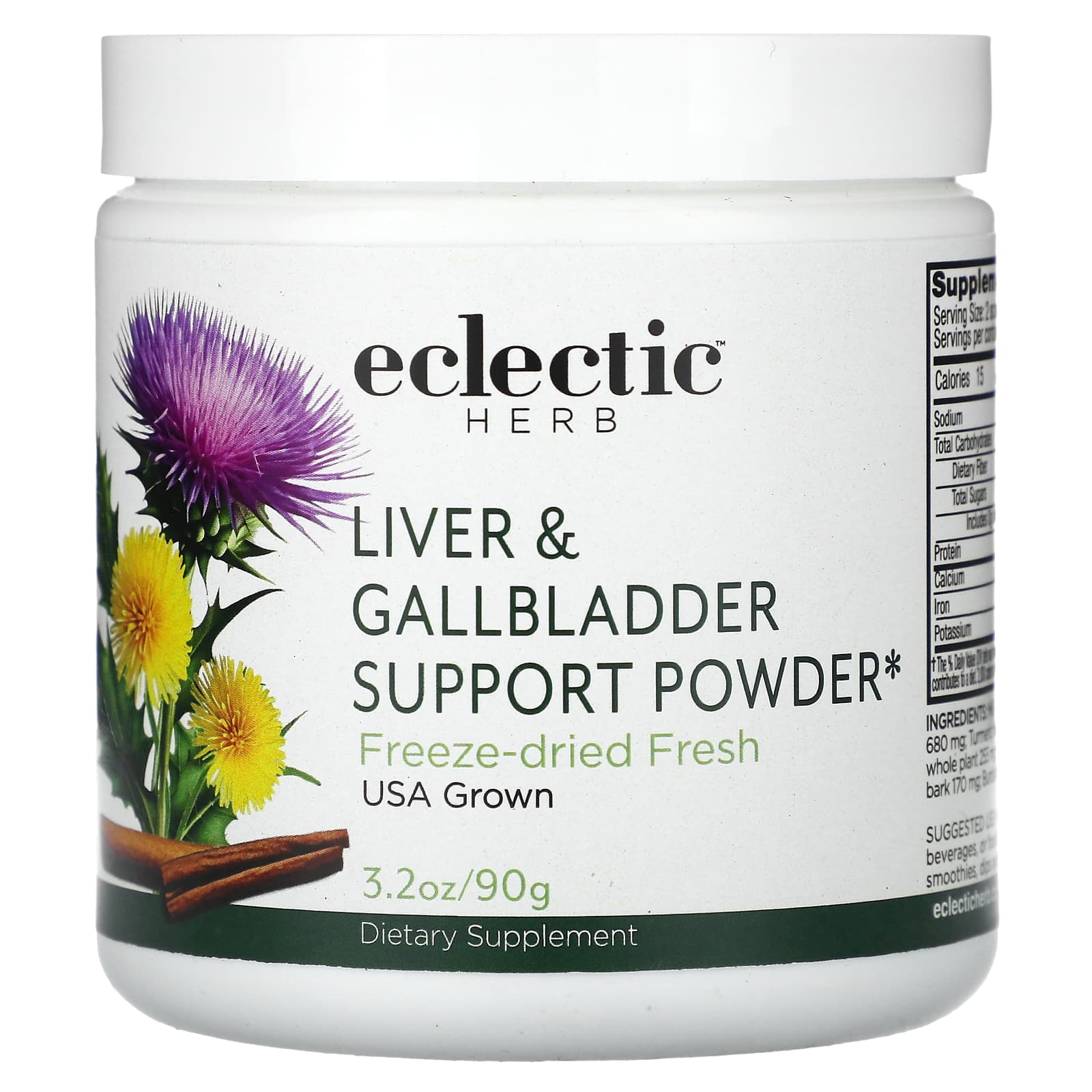 Eclectic Herb, Liver & Gallbladder Support Powder, 3.2 oz (90 g) UPC 023363379217 | HiLife Vitamins