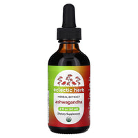 Eclectic Herb, Ashwagandha, 2 fl oz (60 ml) UPC 023363387977 | HiLife Vitamins