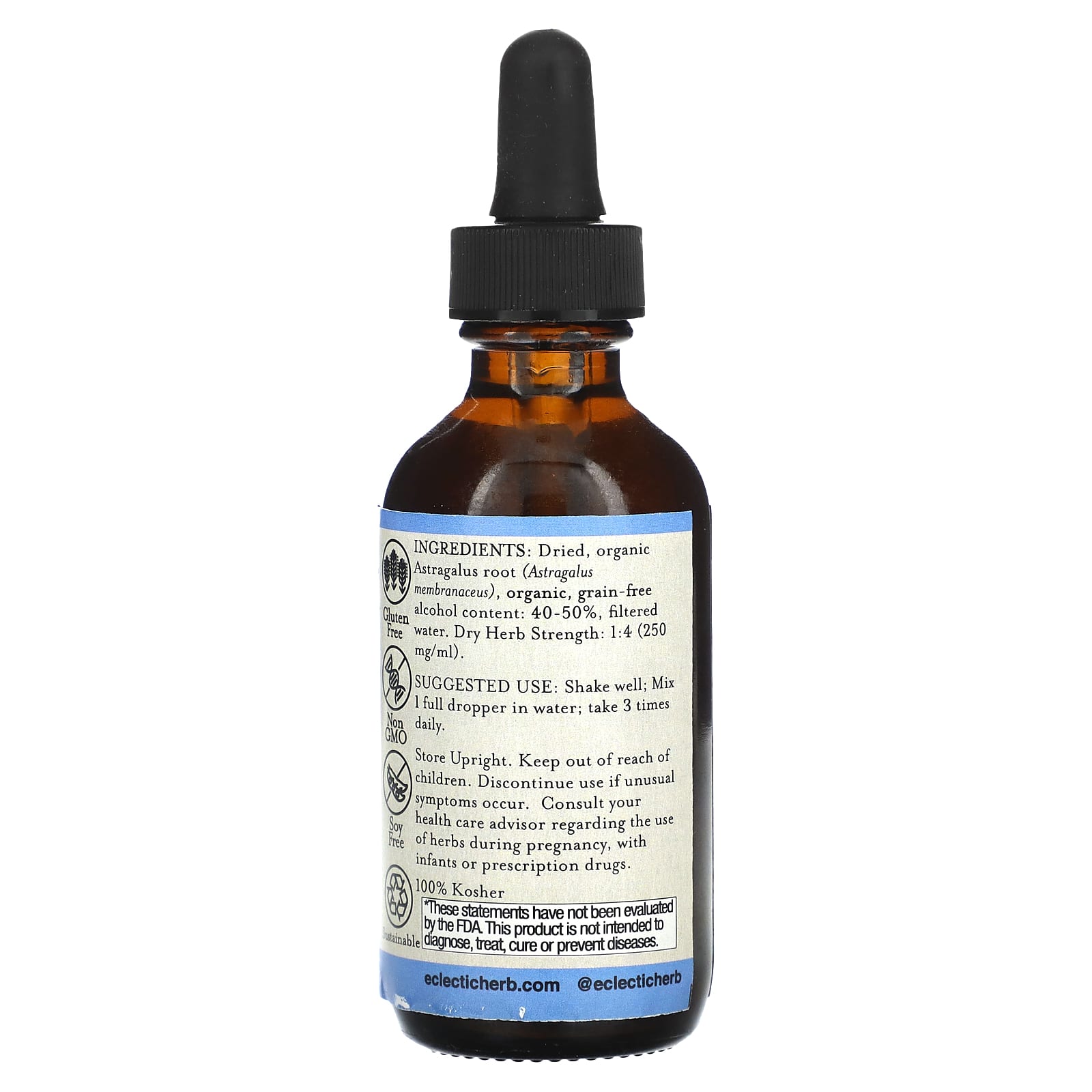 Eclectic Herb, Astragalus Extract, 2 fl oz (60 ml) UPC 023363388226 | HiLife Vitamins