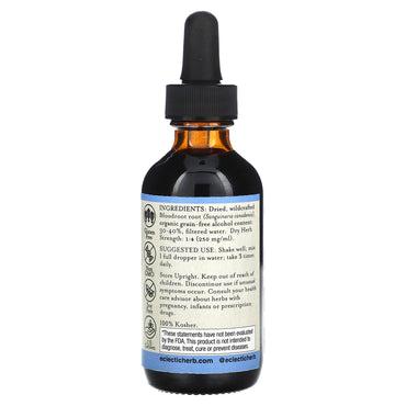 Eclectic Herb, Bloodroot O 2oz, 2 OZ UPC 023363389513 | HiLife Vitamins