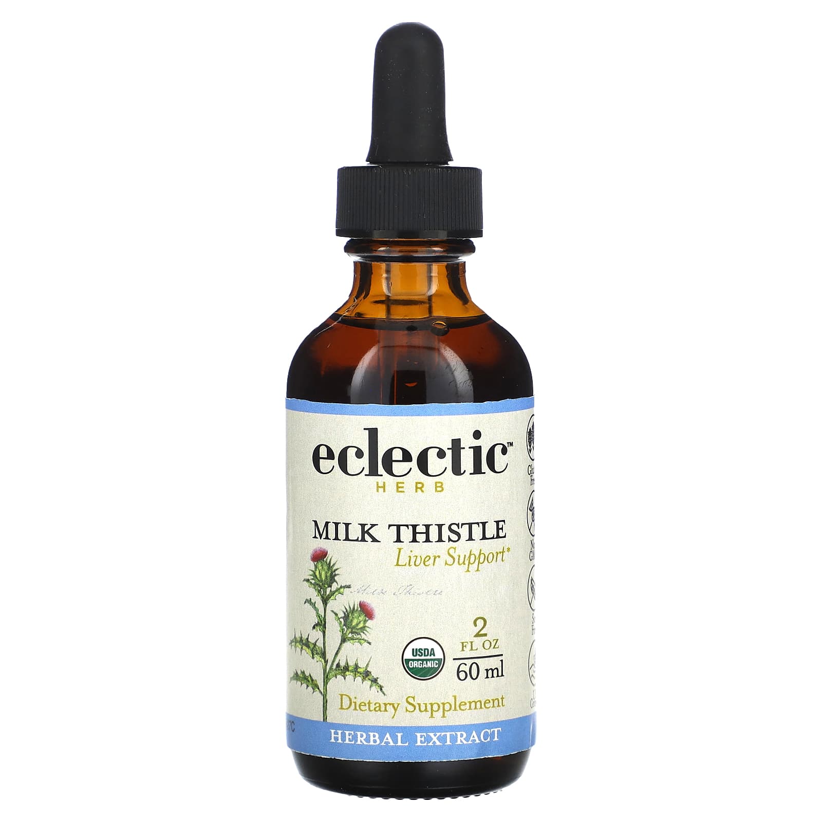 Eclectic Herb, Milk Thistle O 2oz, 2 OZ UPC 023363389551 | HiLife Vitamins