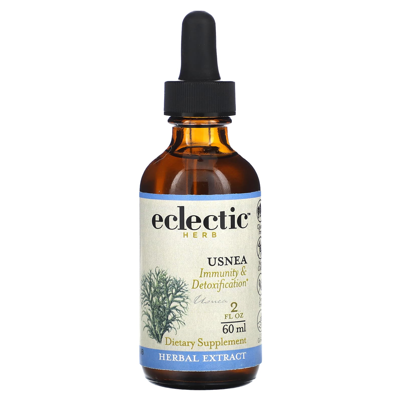 Eclectic Herb, Usnea O 2oz, 2 OZ UPC 023363389827 | HiLife Vitamins