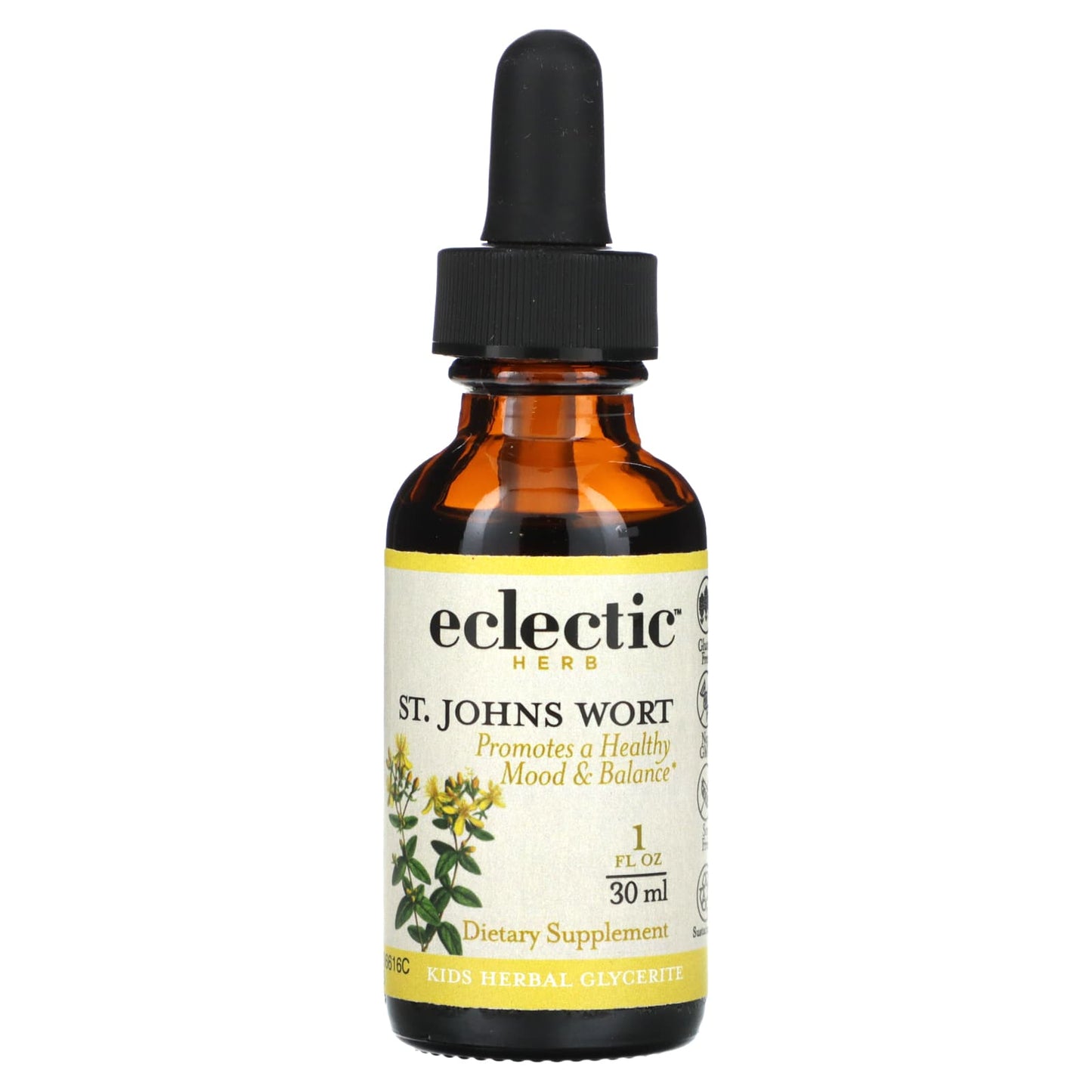 Eclectic Herb, St. John's Wort BLKCH kid 1oz, 1 OZ UPC 023363611065 | HiLife Vitamins