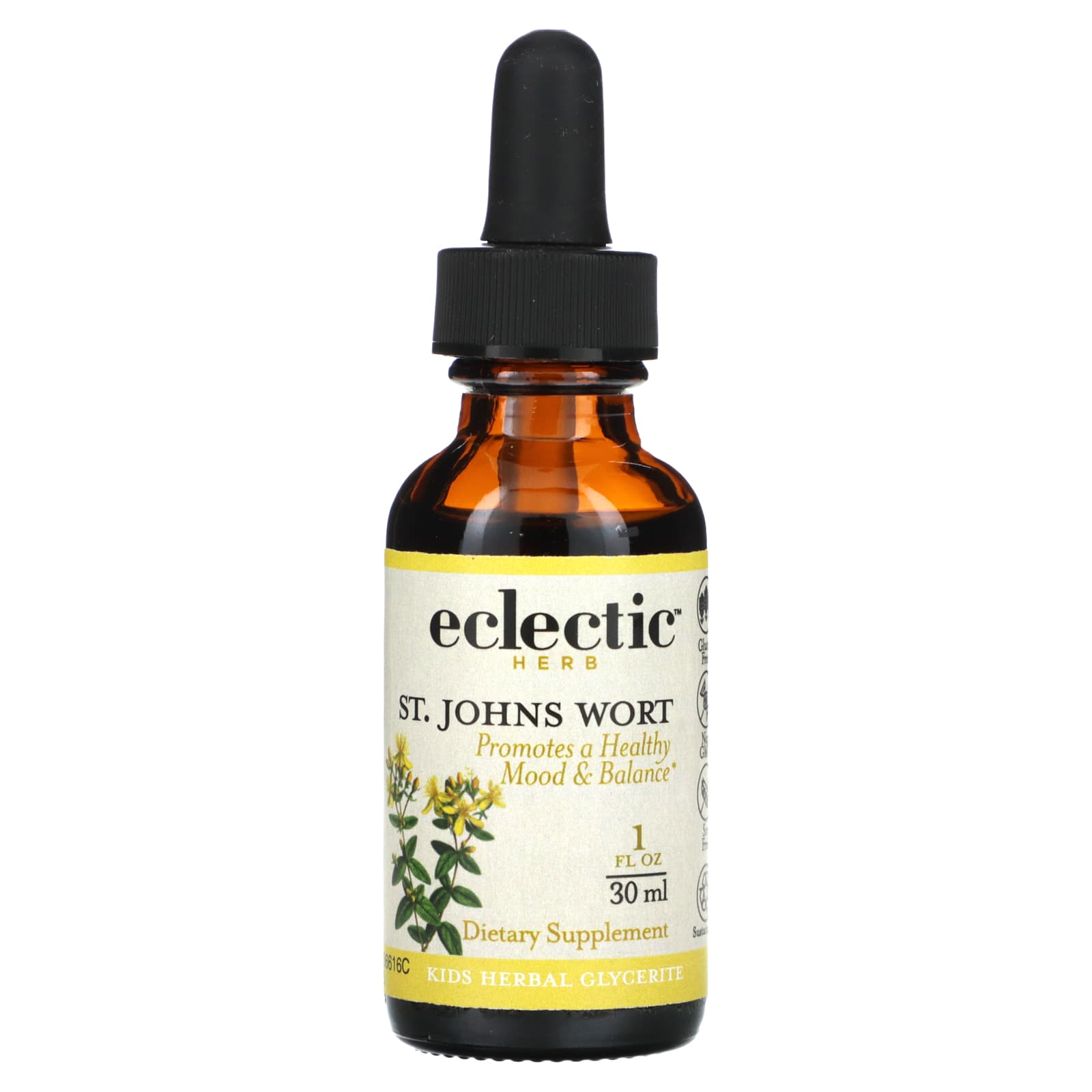 Eclectic Herb, St. John's Wort BLKCH kid 1oz, 1 OZ UPC 023363611065 | HiLife Vitamins