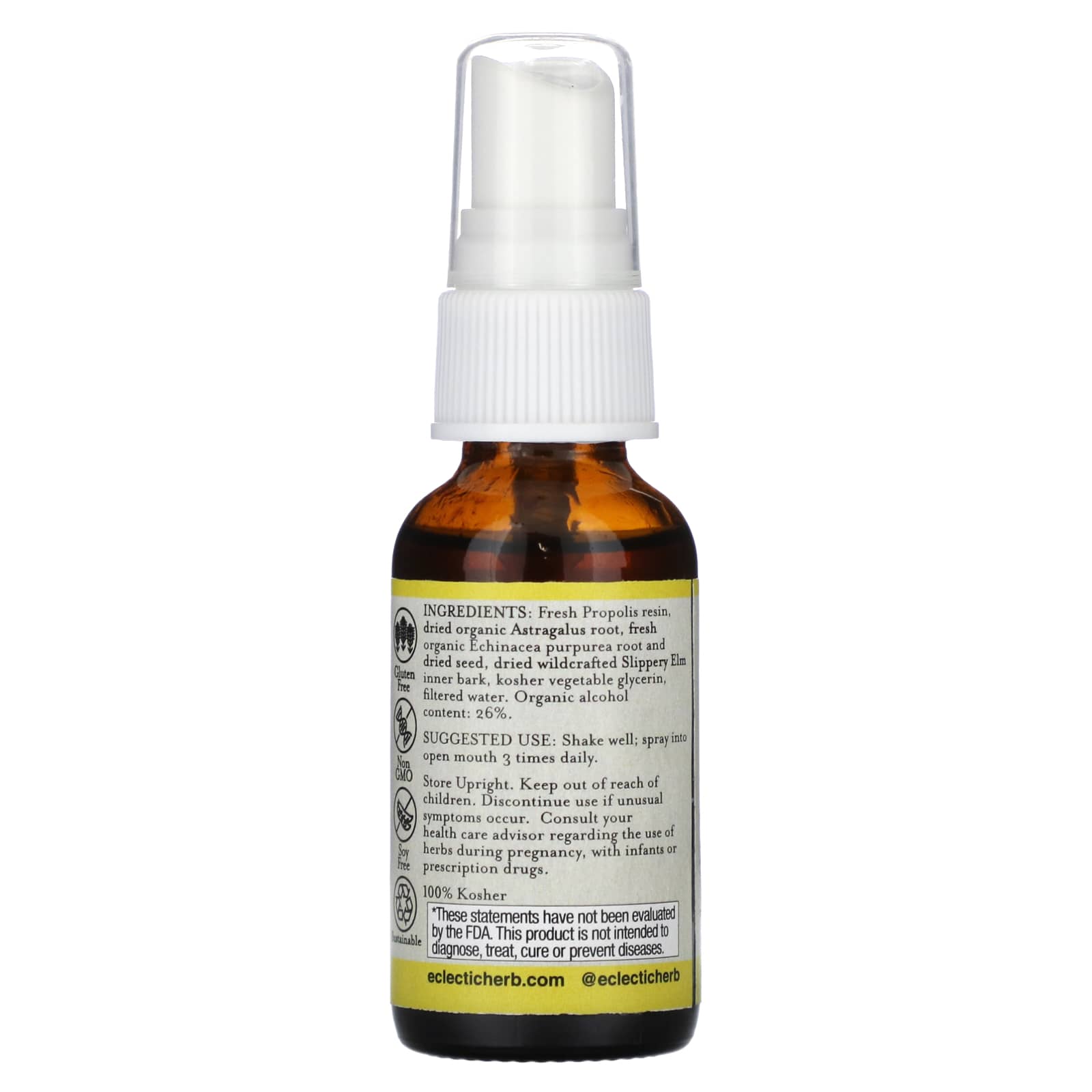 Eclectic Herb, Propolis-Astragls SPRAYkid 1oz, 1 OZ UPC 023363631025 | HiLife Vitamins