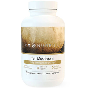 Econugenics, Mycoceutics Organic Ten Mushroom Formula, 120 Vegetarian Capsules - 892985000157 | Hilife Vitamins