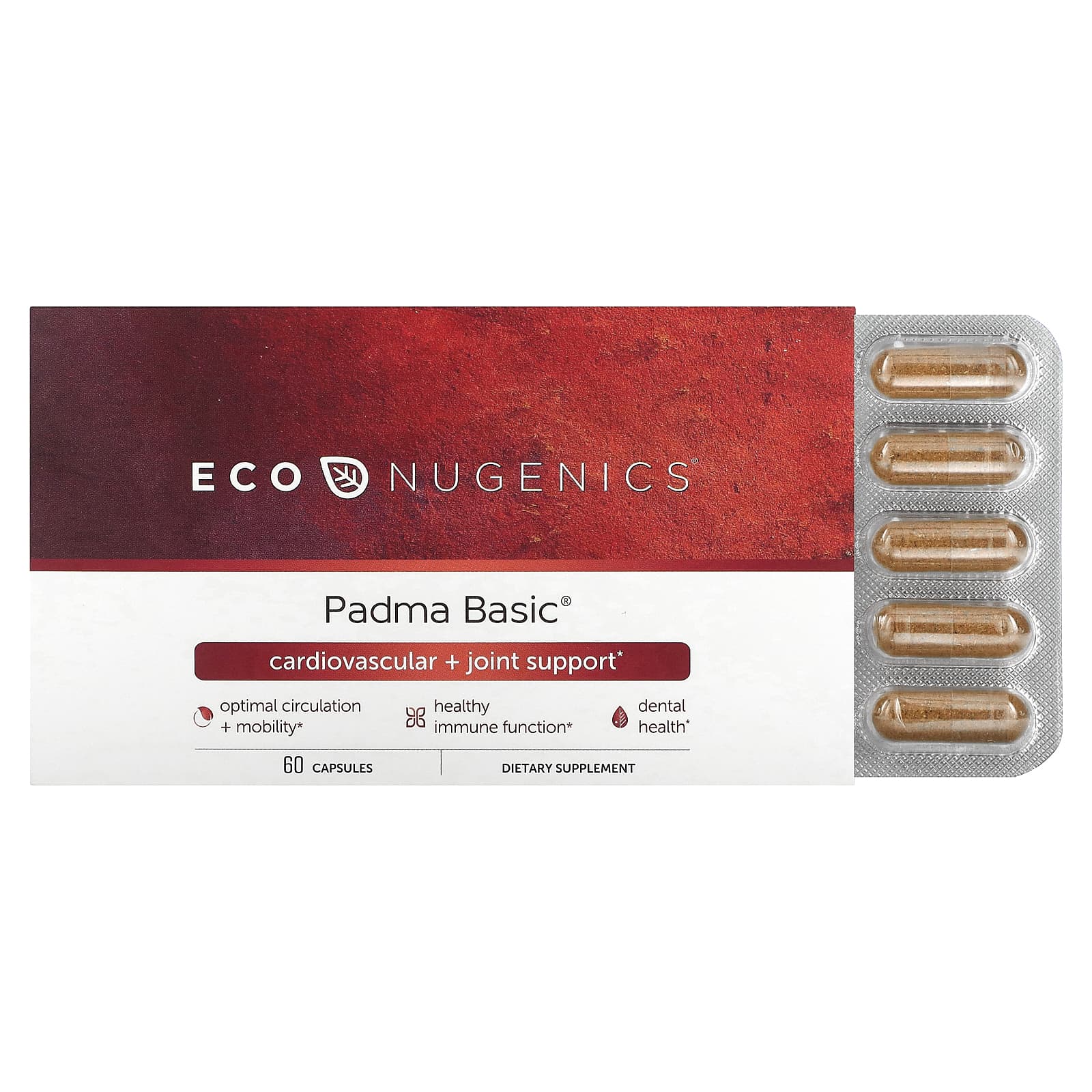 Econugenics, Padma Basic, 60 Capsules UPC 049347019009 | HiLife Vitamins