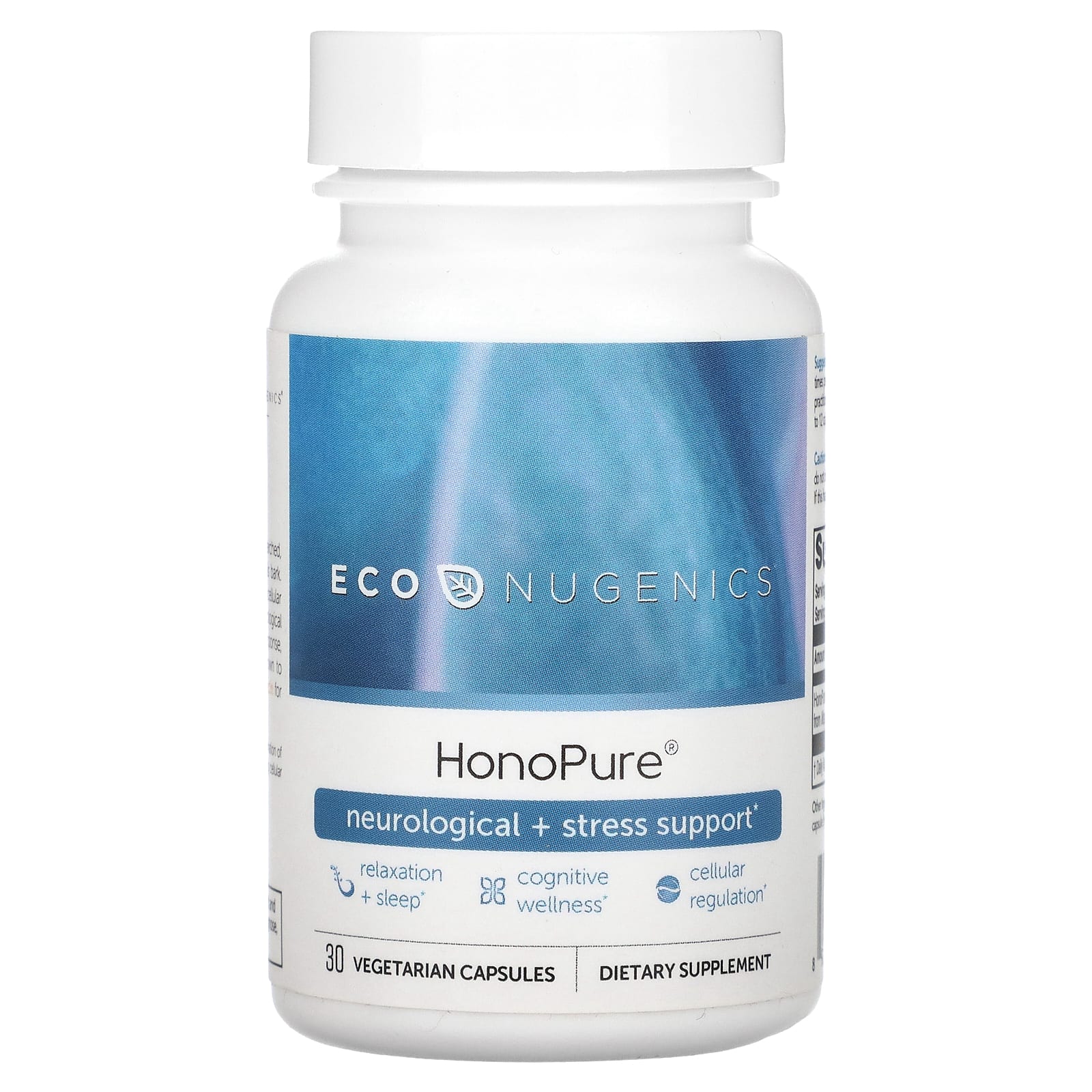 Econugenics, HonoPure, 30 Vegetarian Capsules UPC 892985000133 | HiLife Vitamins