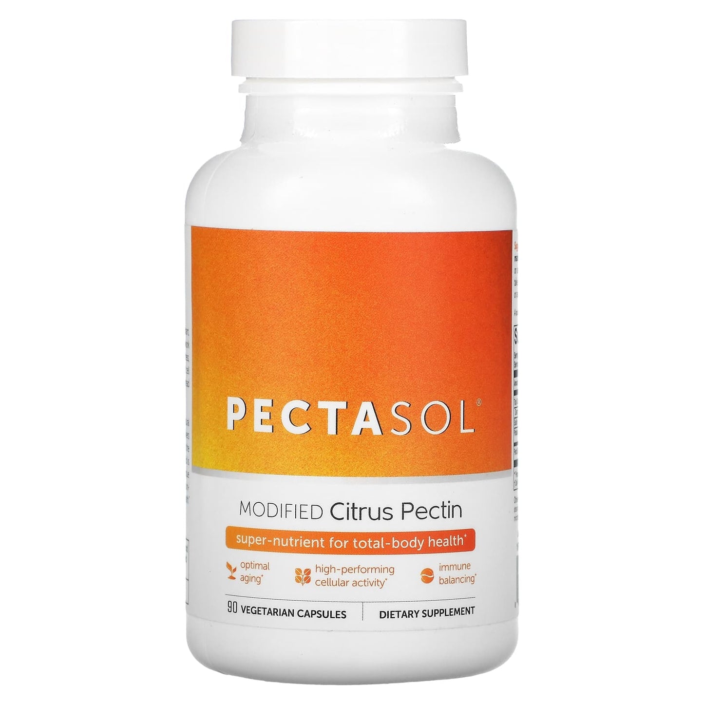 Econugenics, PectaSol-C Modified Citrus Pectin, 90 Vegetarian Capsules UPC 892985000140 | HiLife Vitamins
