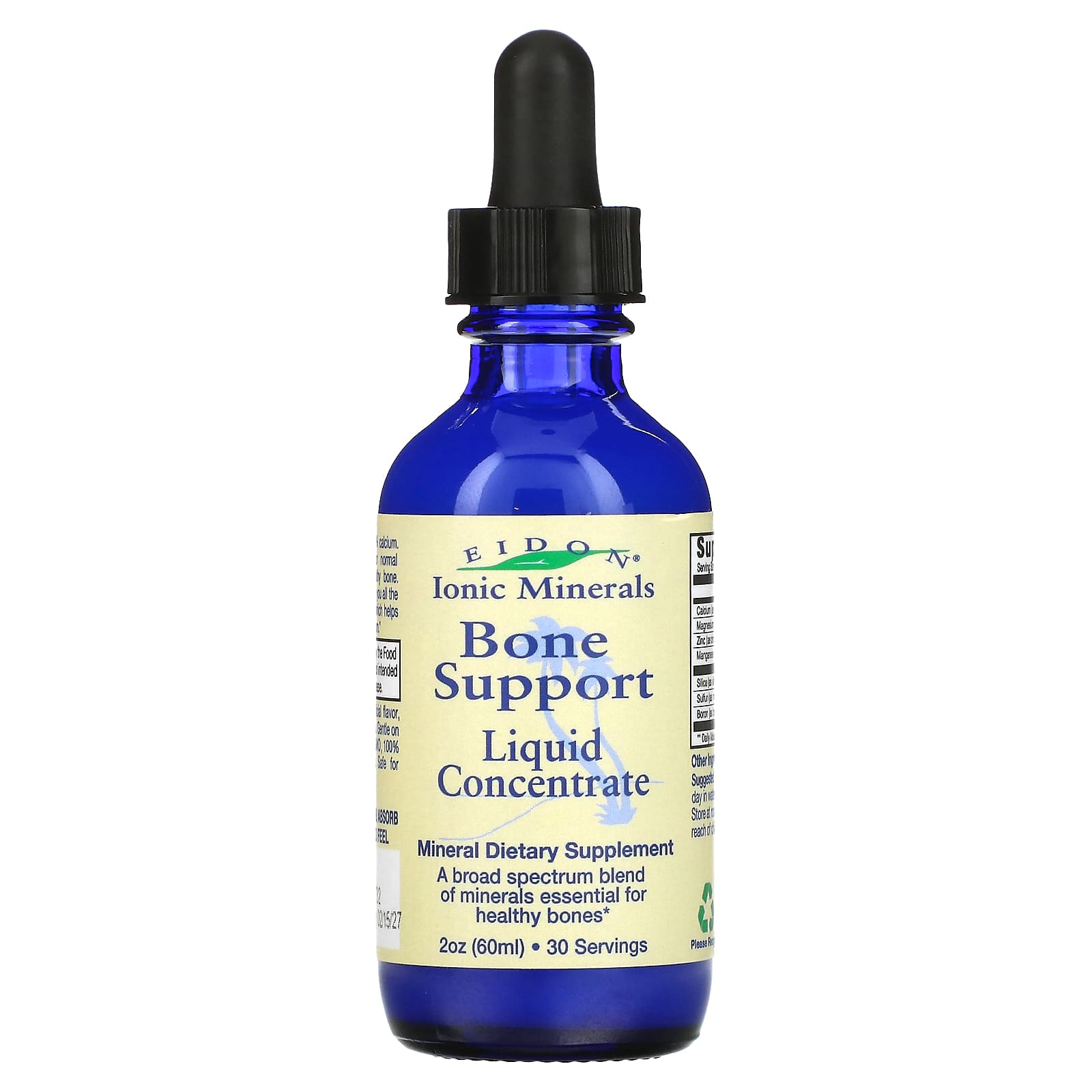 Eidon Ionic Minerals, Bone Support Concentrate, 2 Oz UPC 640923000222 | Hilife Vitamins