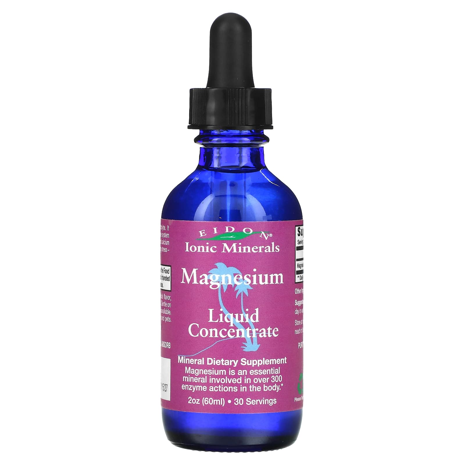 Eidon Ionic Minerals, Ionic Minerals, Magnesium, Liquid Concentrate, 2 oz (60 ml) UPC 640923000246 | Hilife Vitamins
