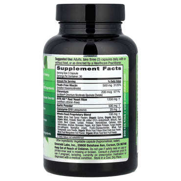 Emerald Laboratories, Cholesterol Health, 90 Vegetable Capsules - 743650002252 | Hilife Vitamins