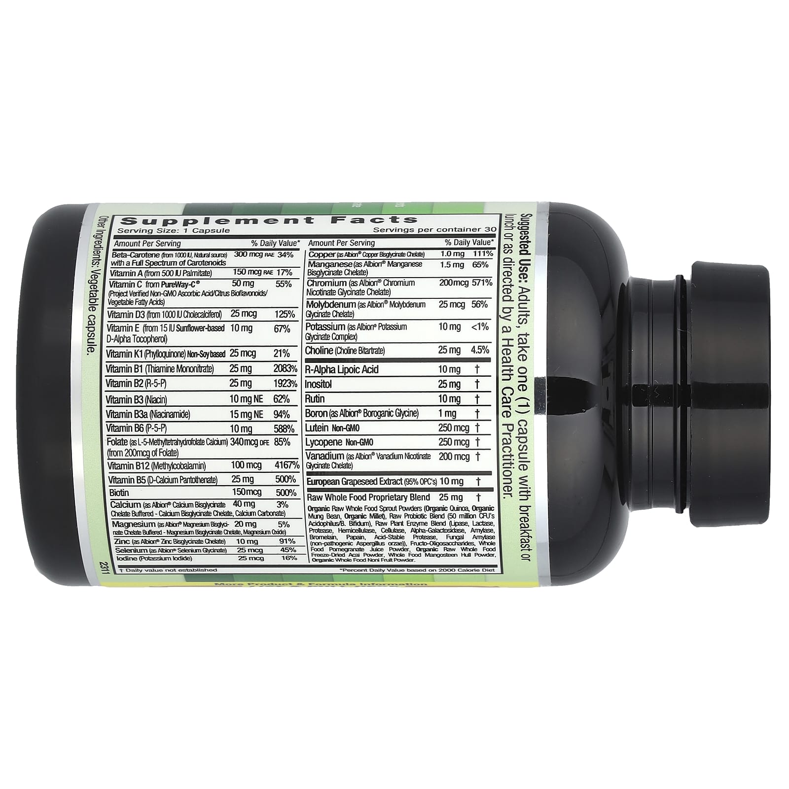 Emerald Laboratories, Coenzymated Complete 1-Daily Multi, 30 Vegetable Caps - 743650003198 | Hilife Vitamins