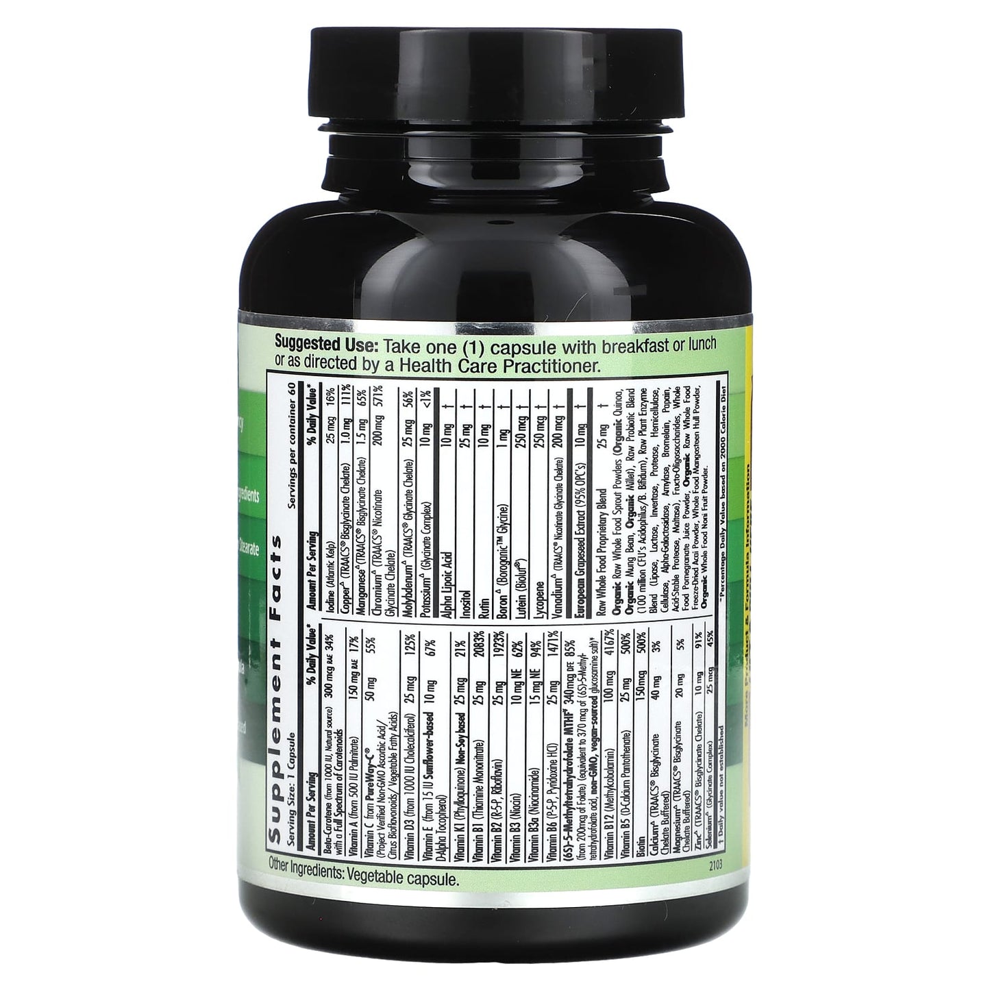 Emerald Laboratories, Coenzymated Complete 1-Daily Multi, 60 Vegetable Caps UPC 743650003396 | HiLife Vitamins