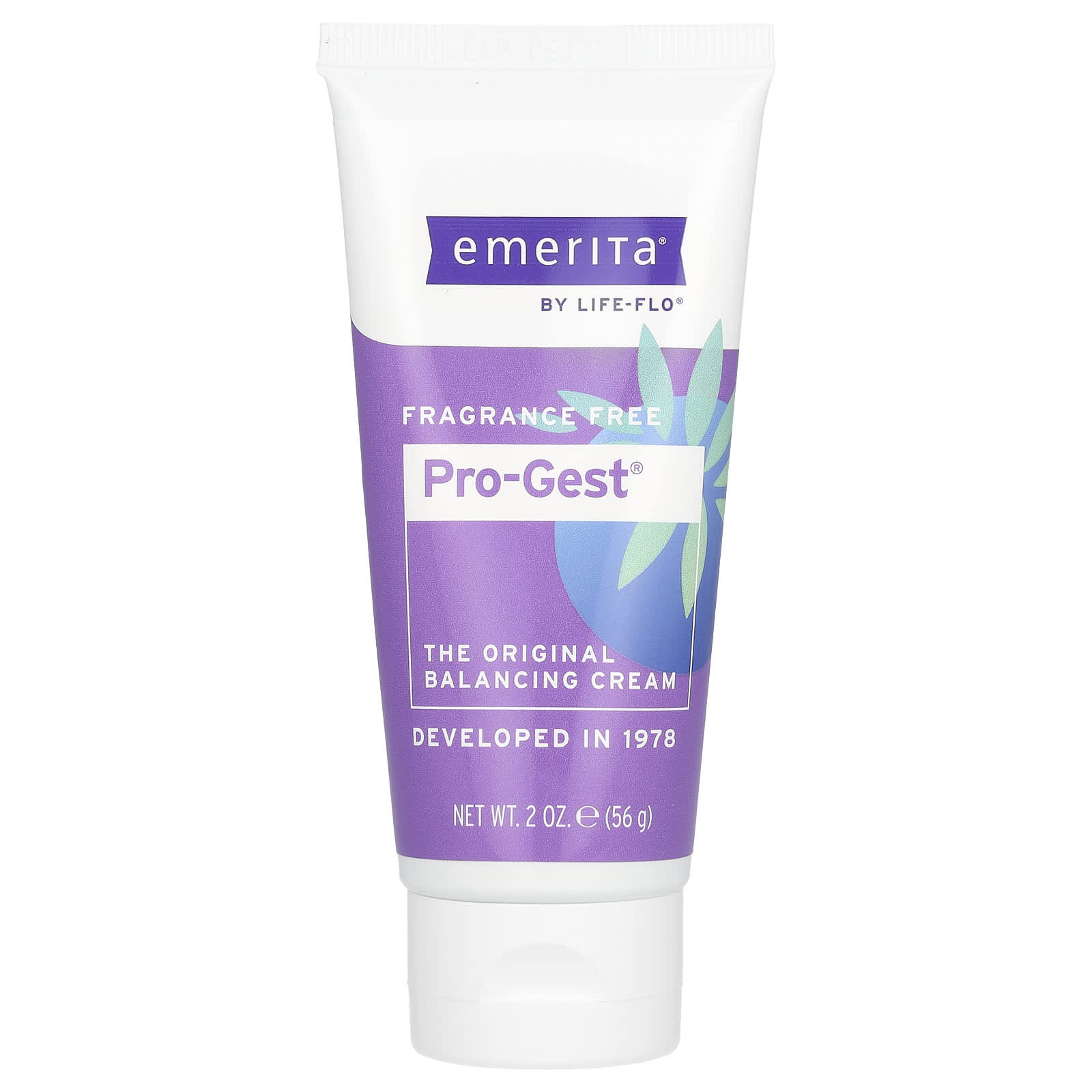 Emerita, Pro-Gest, Balancing Cream, Fragrance Free, 2 Oz UPC 356163300953 | HiLife Vitamins