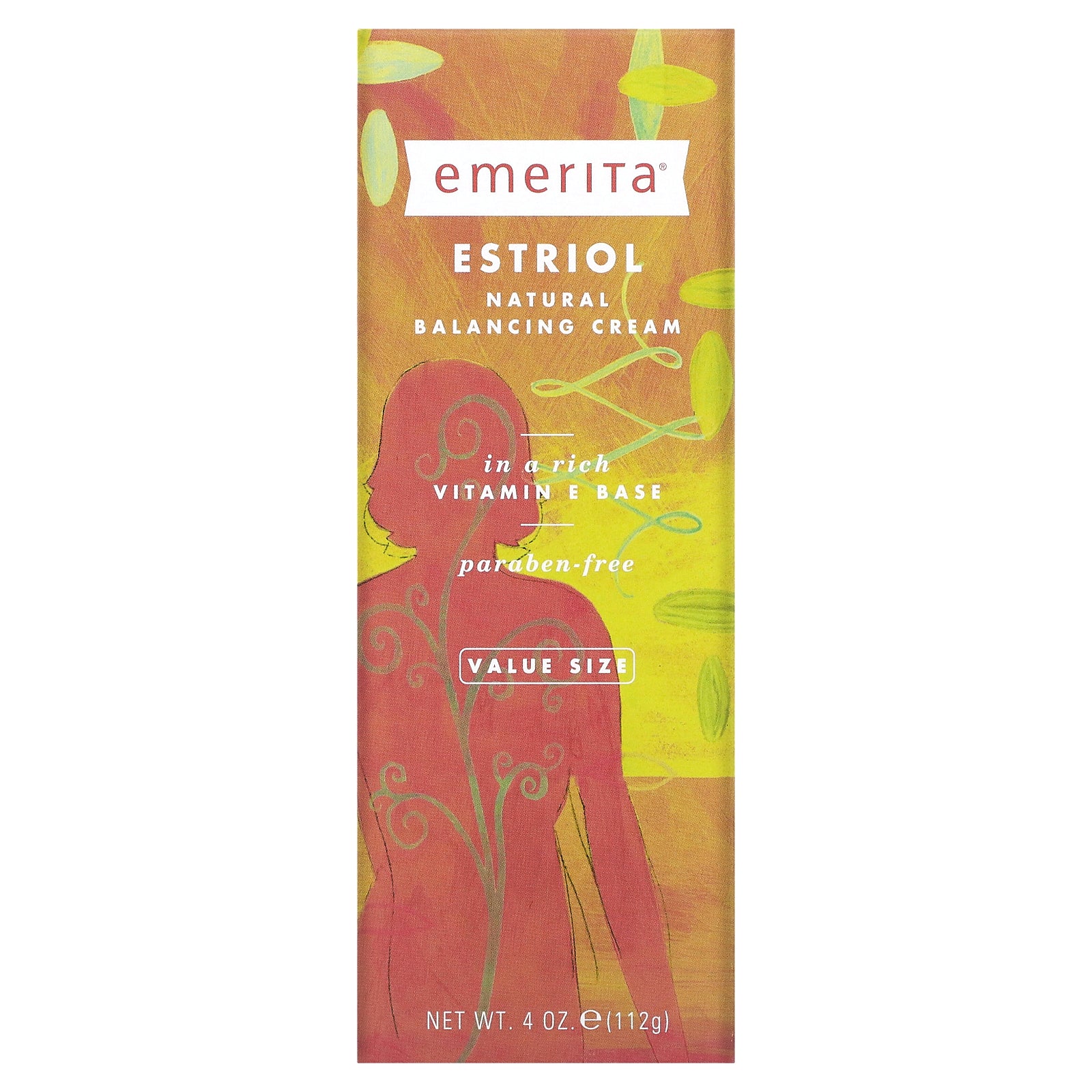 Emerita, Estriol Natural Balancing Cream, 4 Oz Cream UPC 356163646785 | HiLife Vitamins
