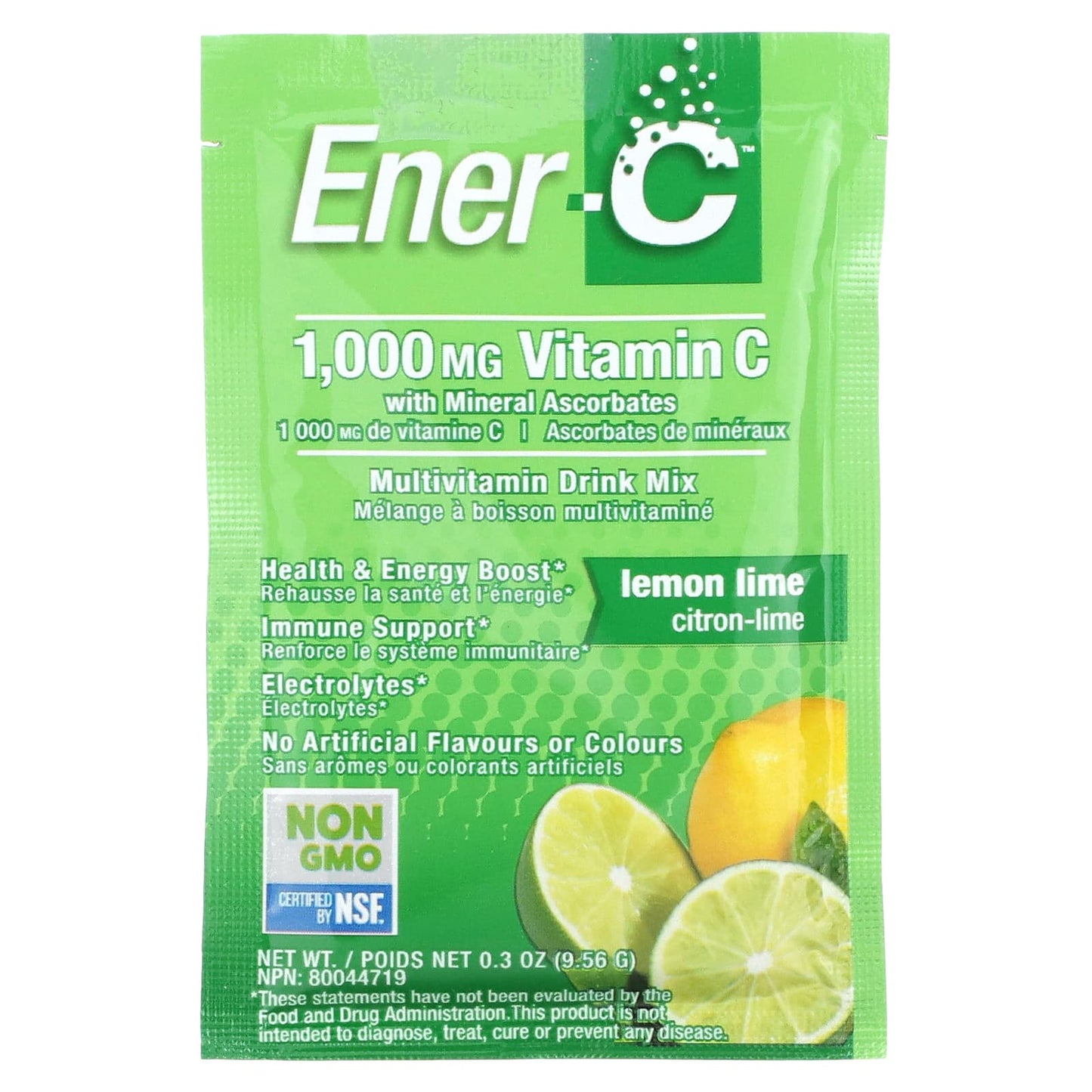 ENER-C, Ener-C Lemon Lime, 30 CT UPC 873024001014 | Hilife Vitamins