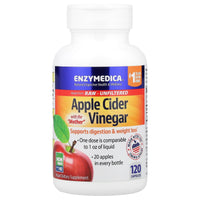 Enzymedica, Apple Cider Vinegar, 120 Capsules UPC 670480100998 | HiLife Vitamins