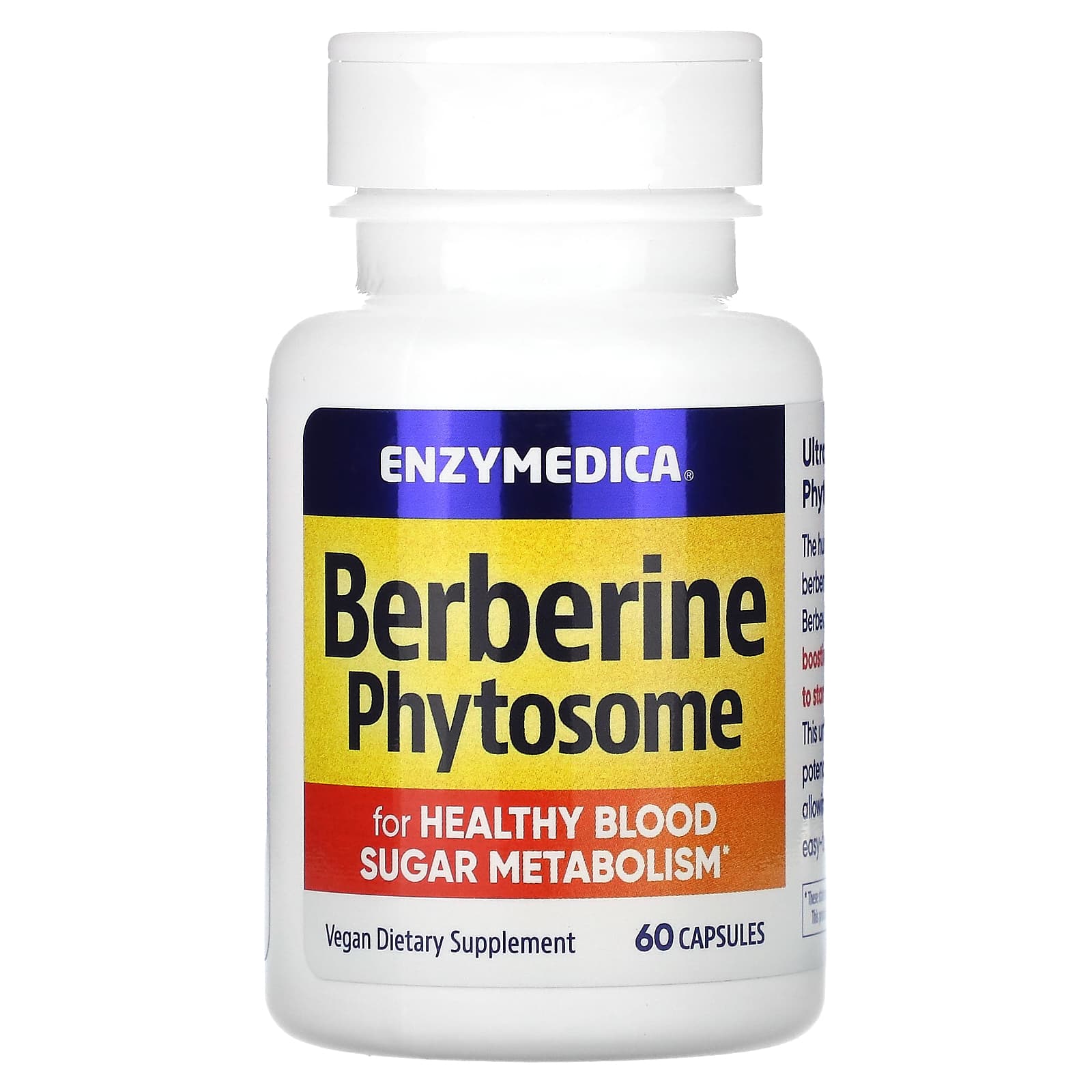 Enzymedica, Berberine Phytosome, 60 Capsules UPC 670480101308 | HiLife Vitamins