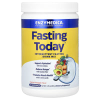Enzymedica, Fasting Today, Intermittent Fasting Drink Mix, Tropical Pineapple, 9.31 oz (264 g) UPC 670480101414 | HiLife Vitamins