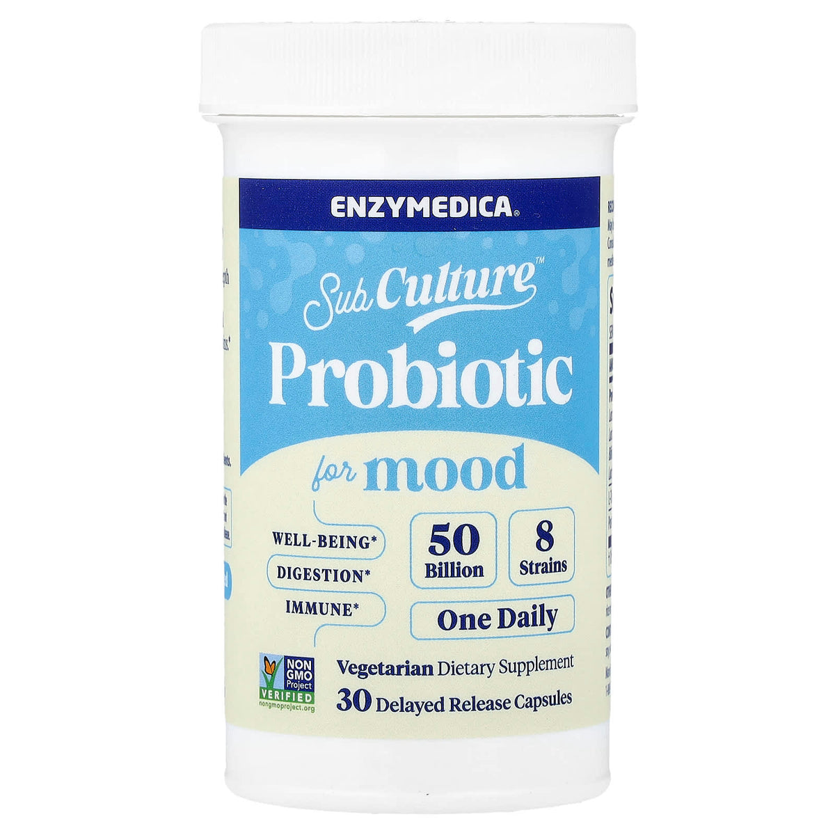 Enzymedica, Probiotic For Mood, 50 Billion CFU, 30 Delayed Release Capsules UPC 670480101490 | Hilife Vitamins