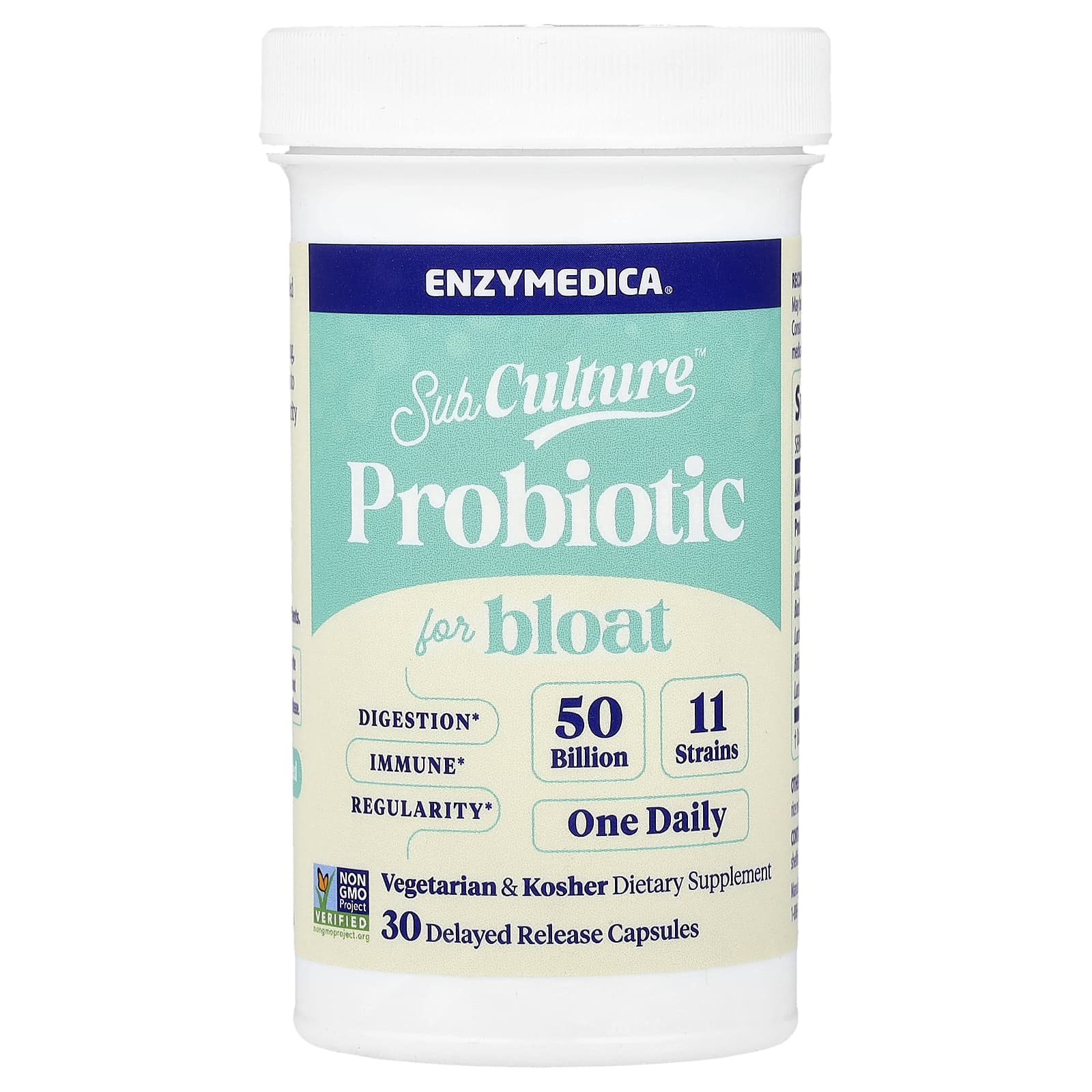 Enzymedica, Probiotic For Bloat, 50 Billion CFU, 30 Delayed Release Capsules UPC 670480101506 | Hilife Vitamins