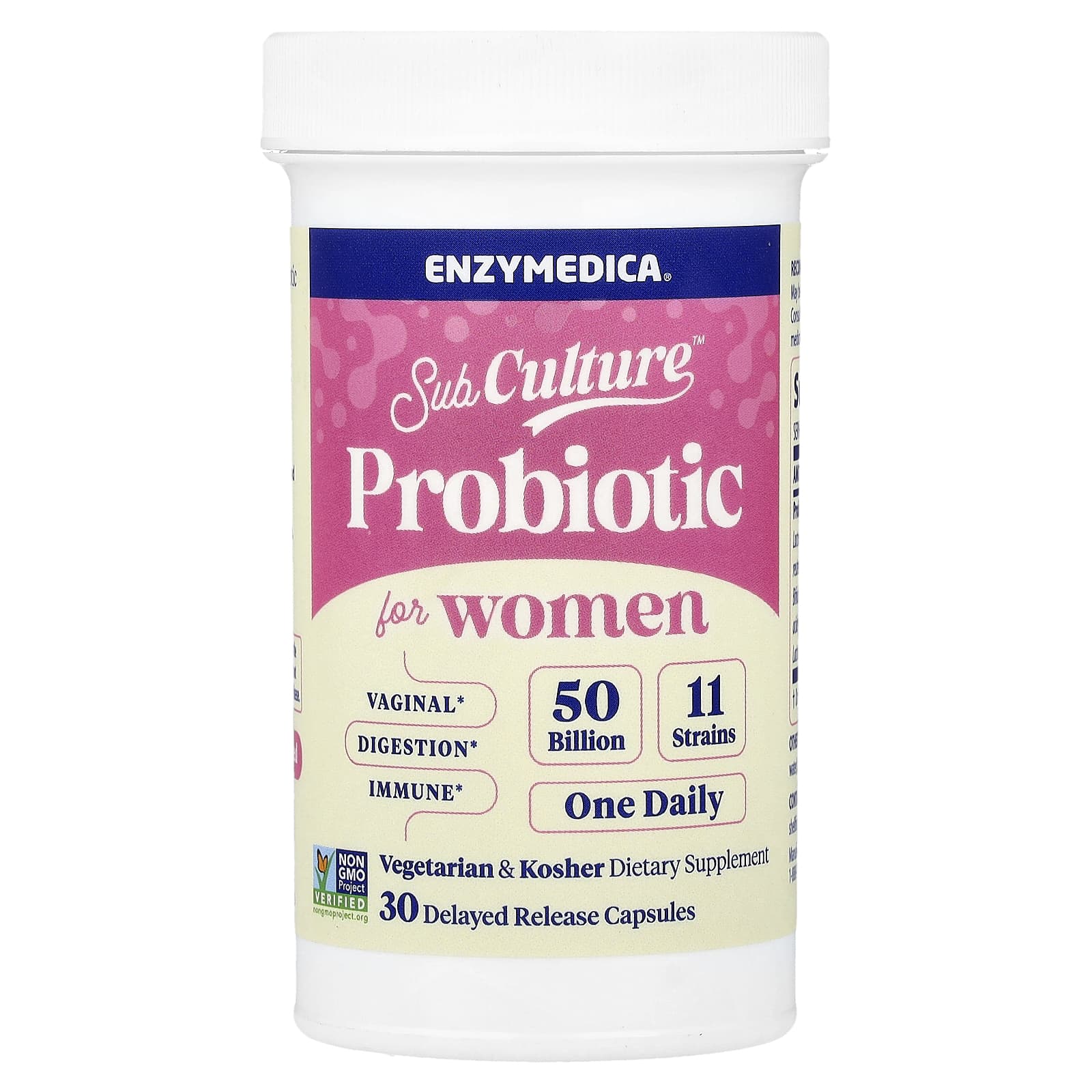 Enzymedica, Probiotic for Women, 50 Billion CFU, 30 Delayed Release Capsules UPC 670480101513 | Hilife Vitamins