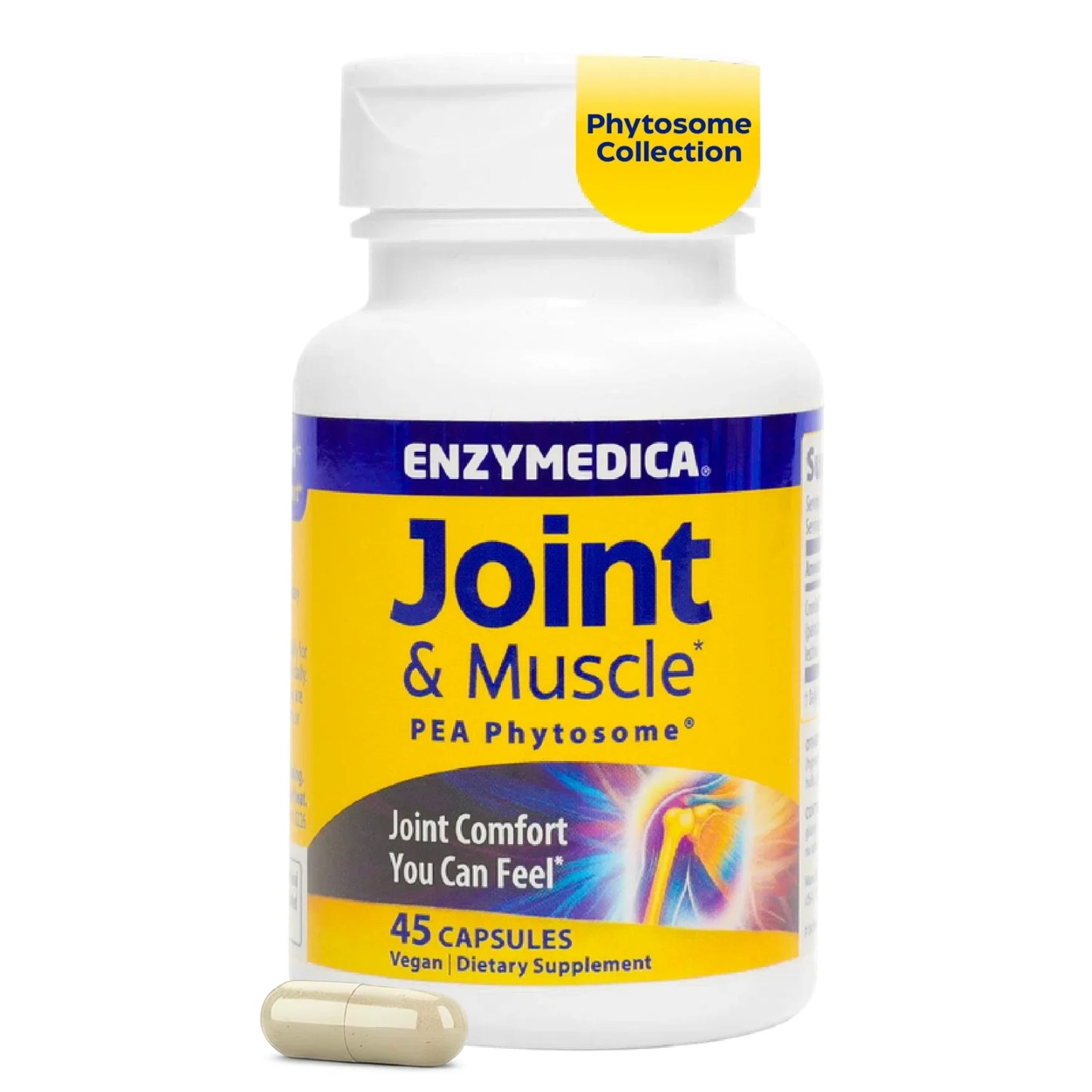 Enzymedica, Joint & Muscle PEA Phytosome®, 45 Capsules UPC 670480101872 | Hilife Vitamins
